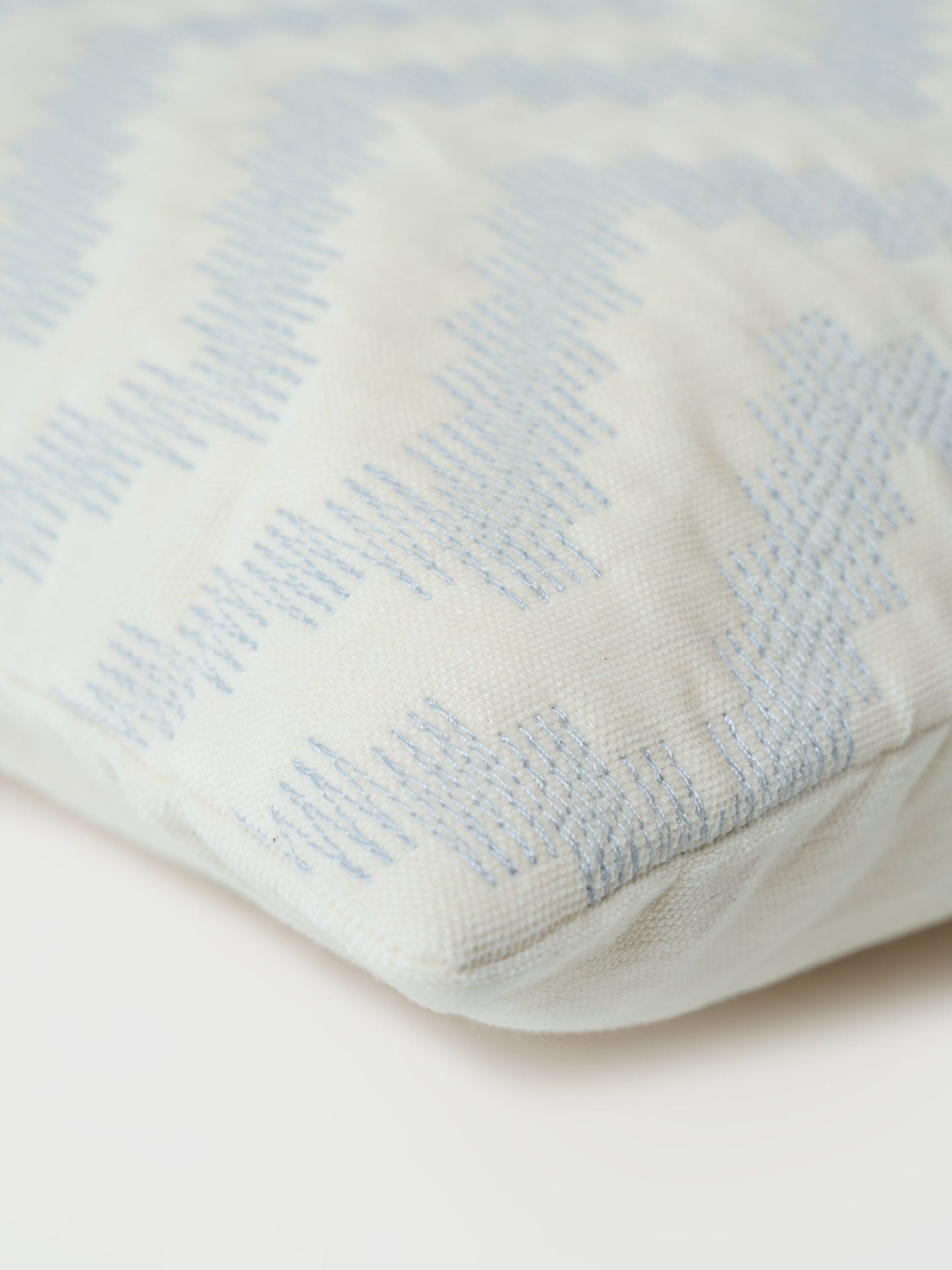 Cushion Cover - Chevron Blue Lumbar