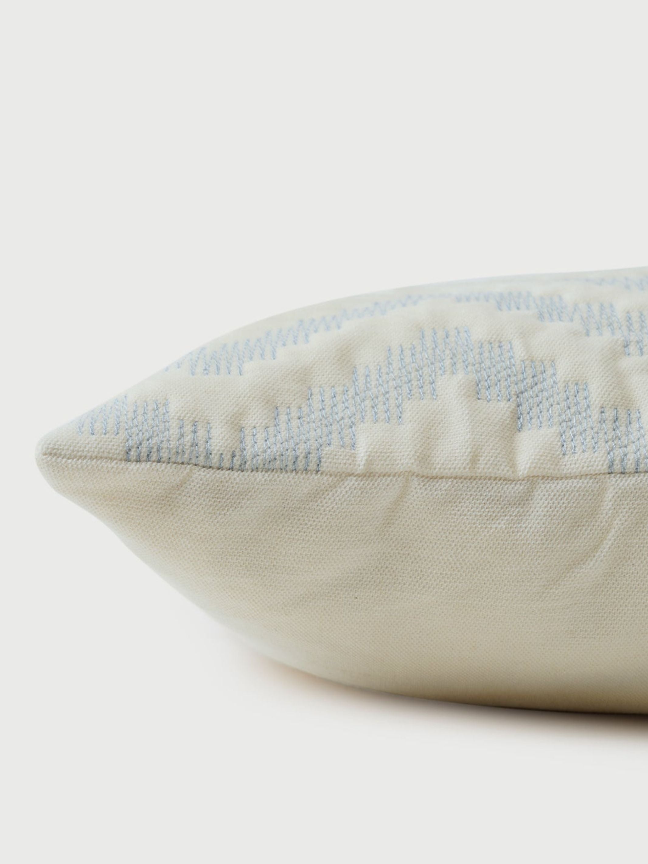 Cushion Cover - Chevron Blue Lumbar