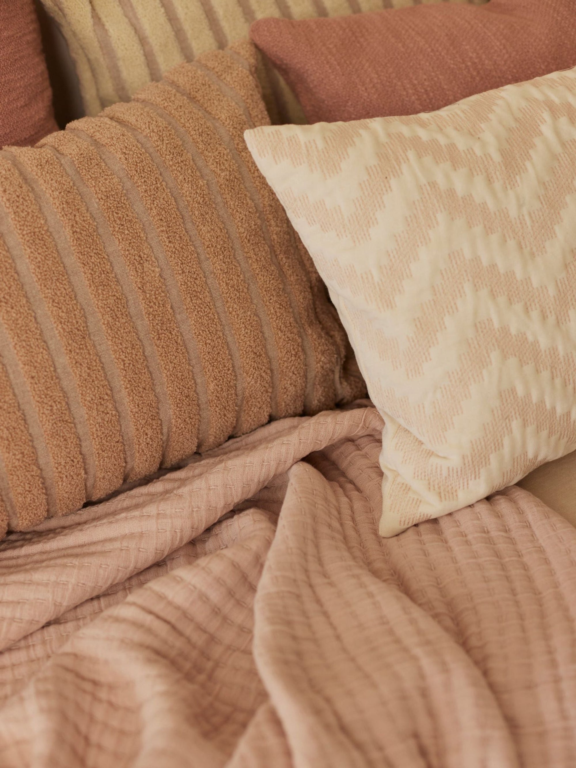 Cushion Cover - Chevron Brown Oblong