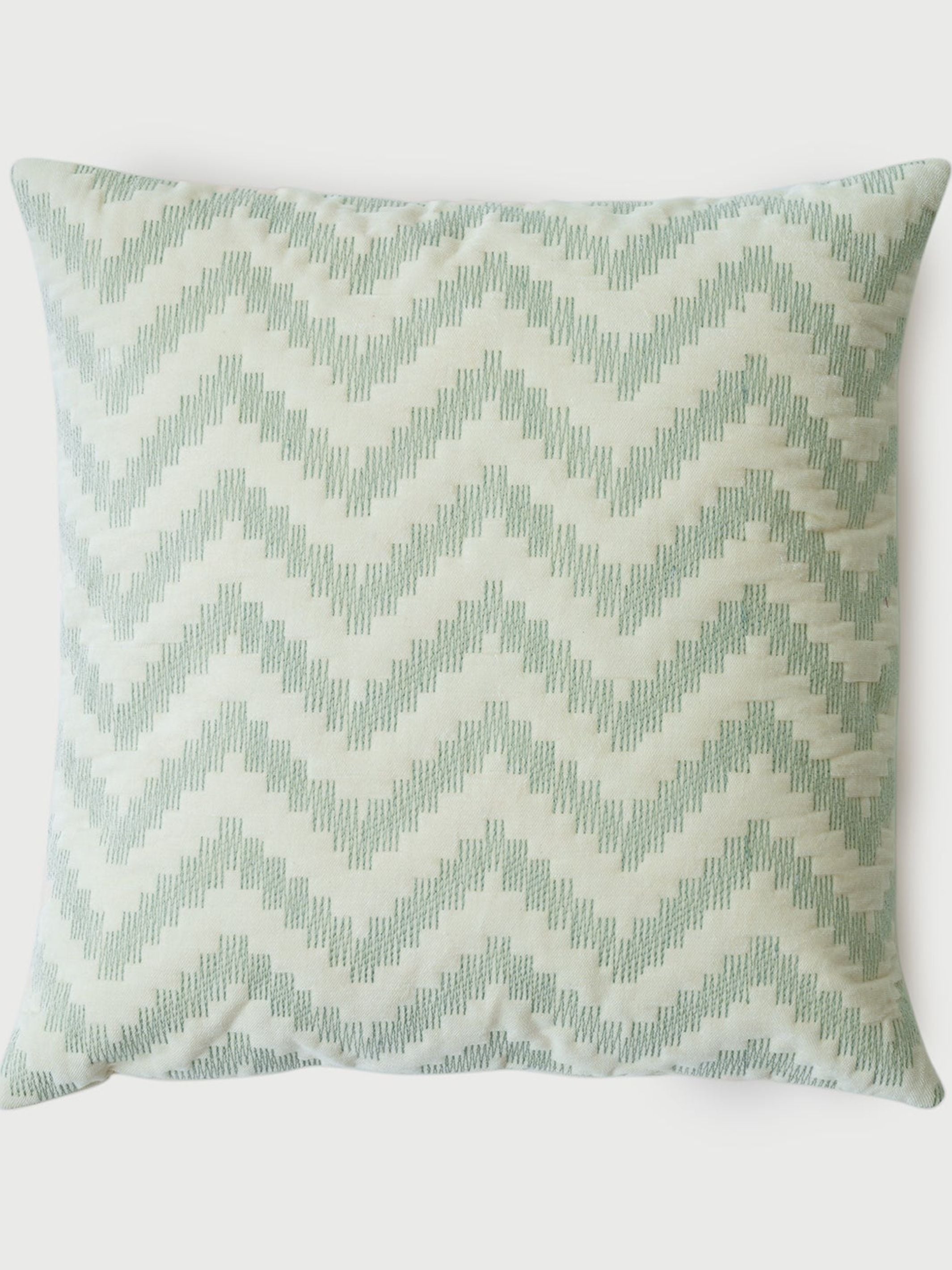 Cushion Cover - Chevron Green