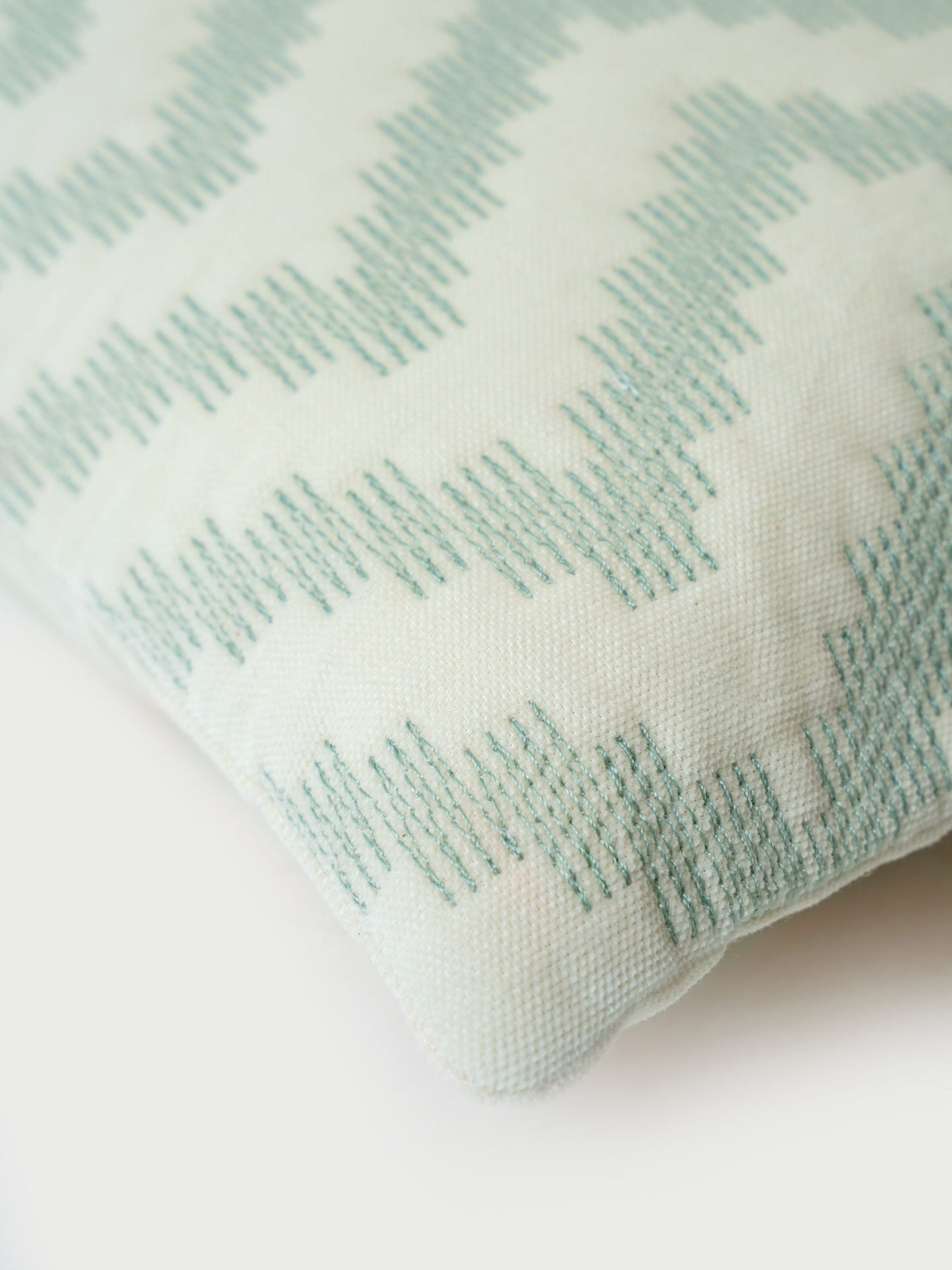 Cushion Cover - Chevron Green