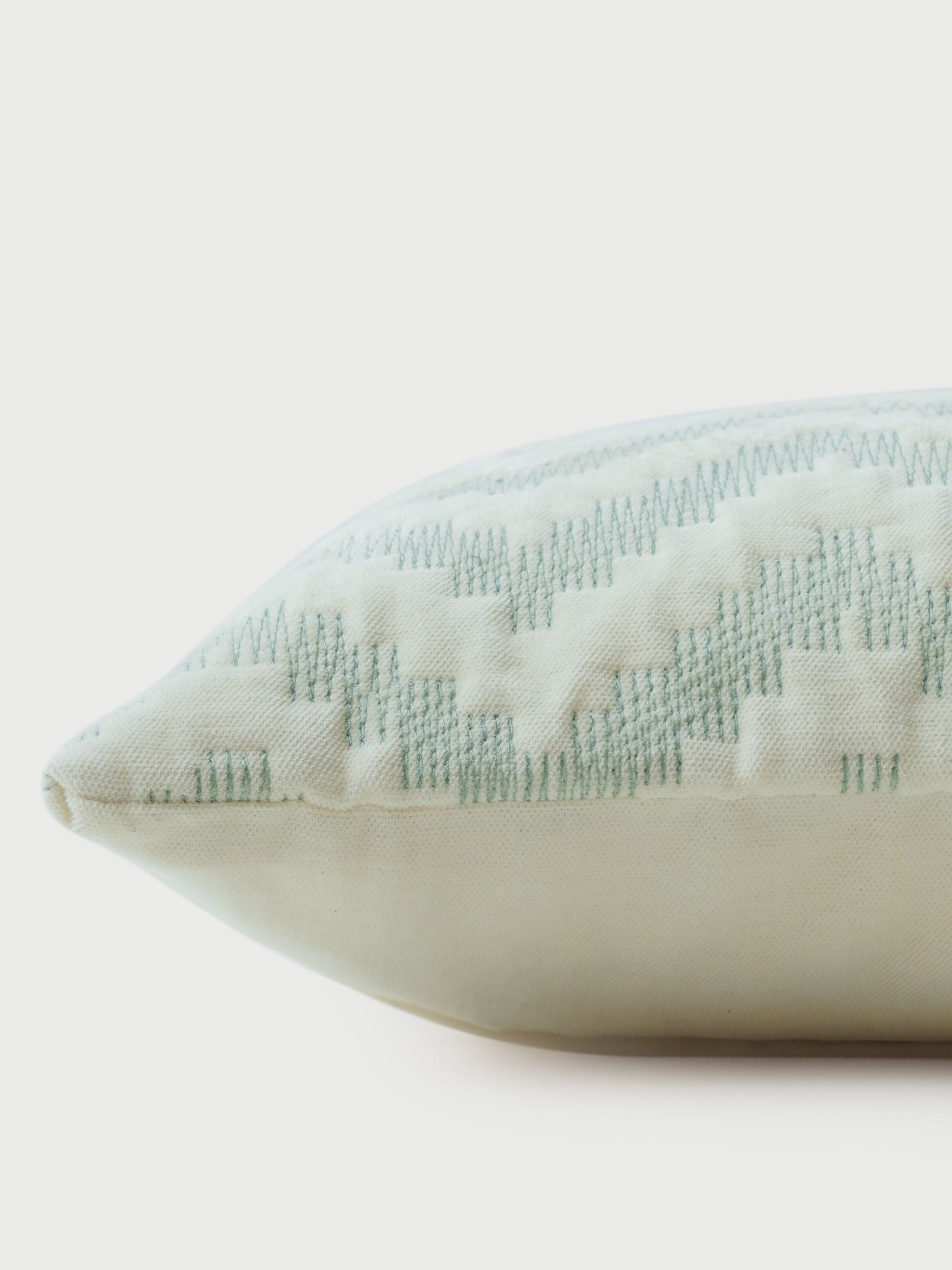 Cushion Cover - Chevron Green