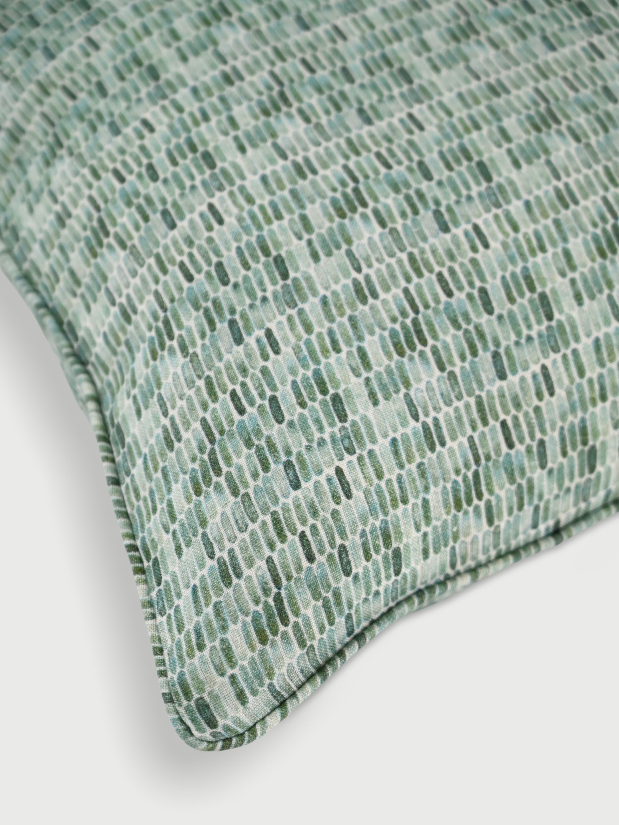 Cushion Cover - Speckle Teal Linen Oblong