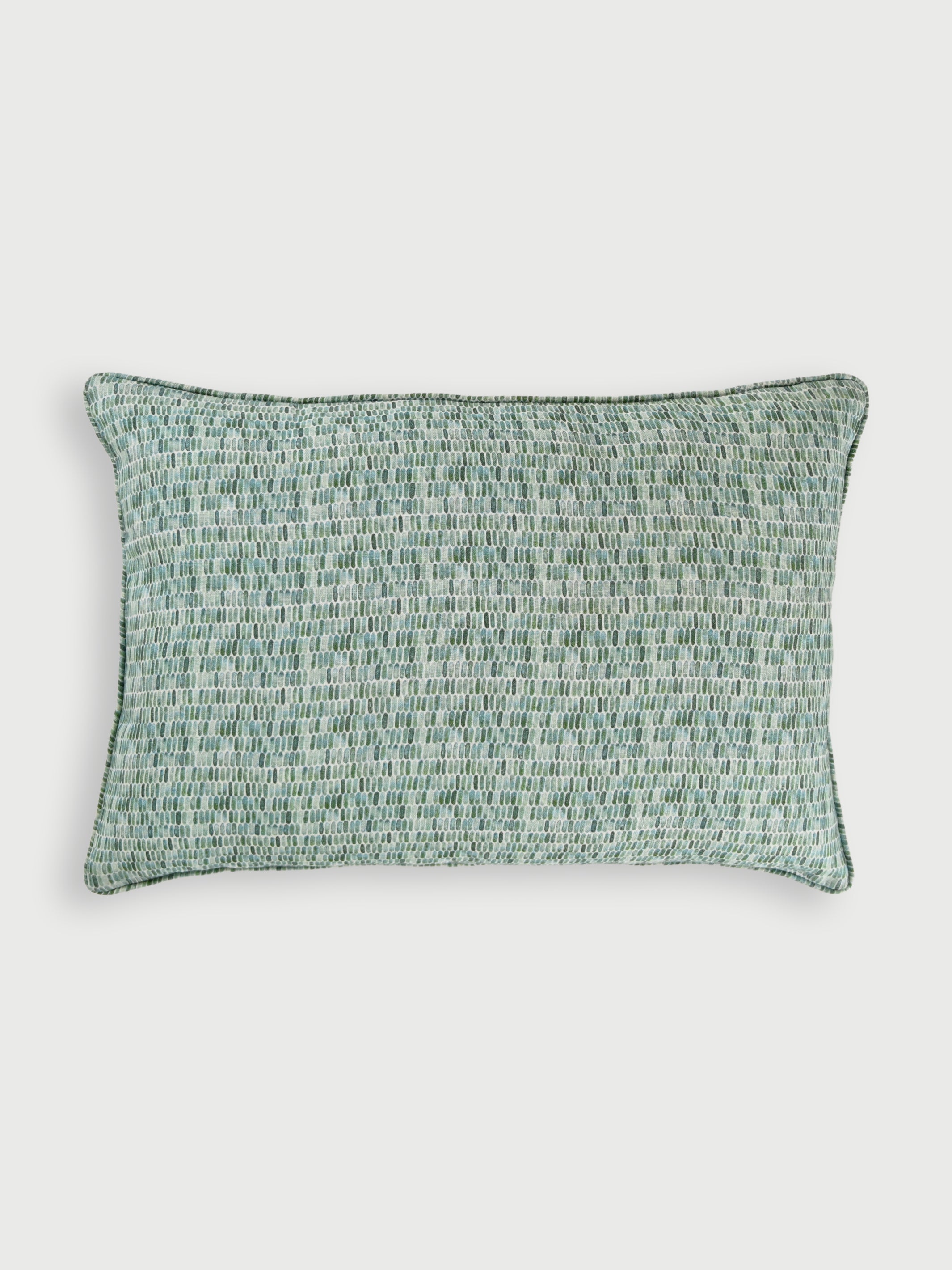 Cushion Cover - Speckle Teal Linen Oblong
