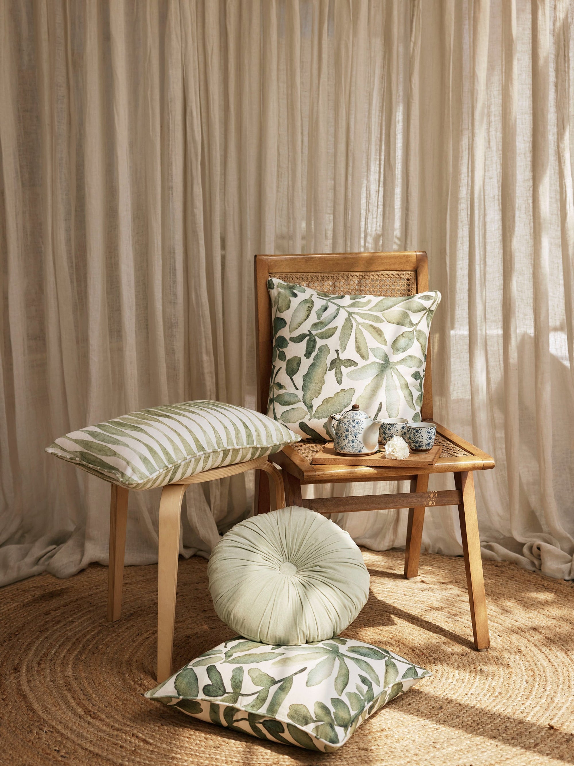 Cushion Cover - Flora Linen
