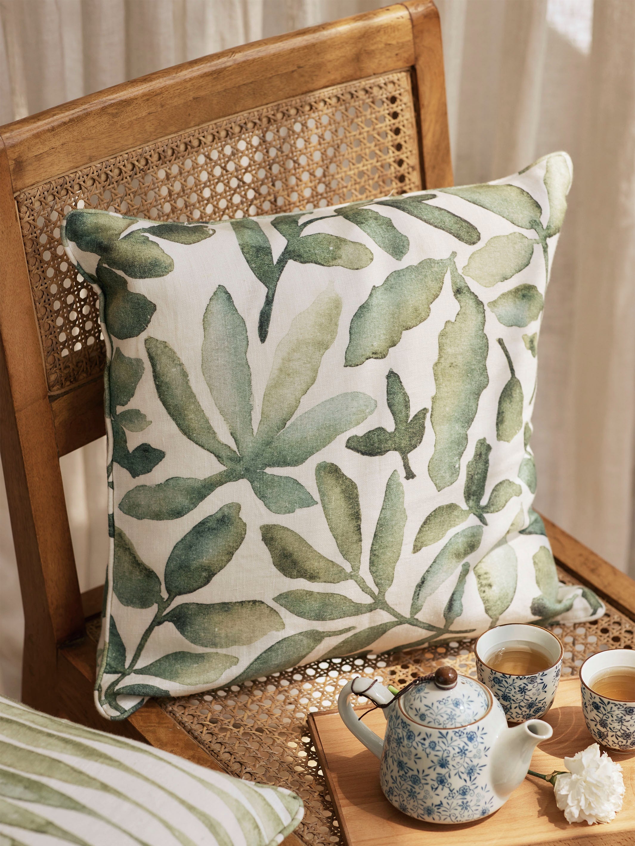 Cushion Cover - Flora Linen