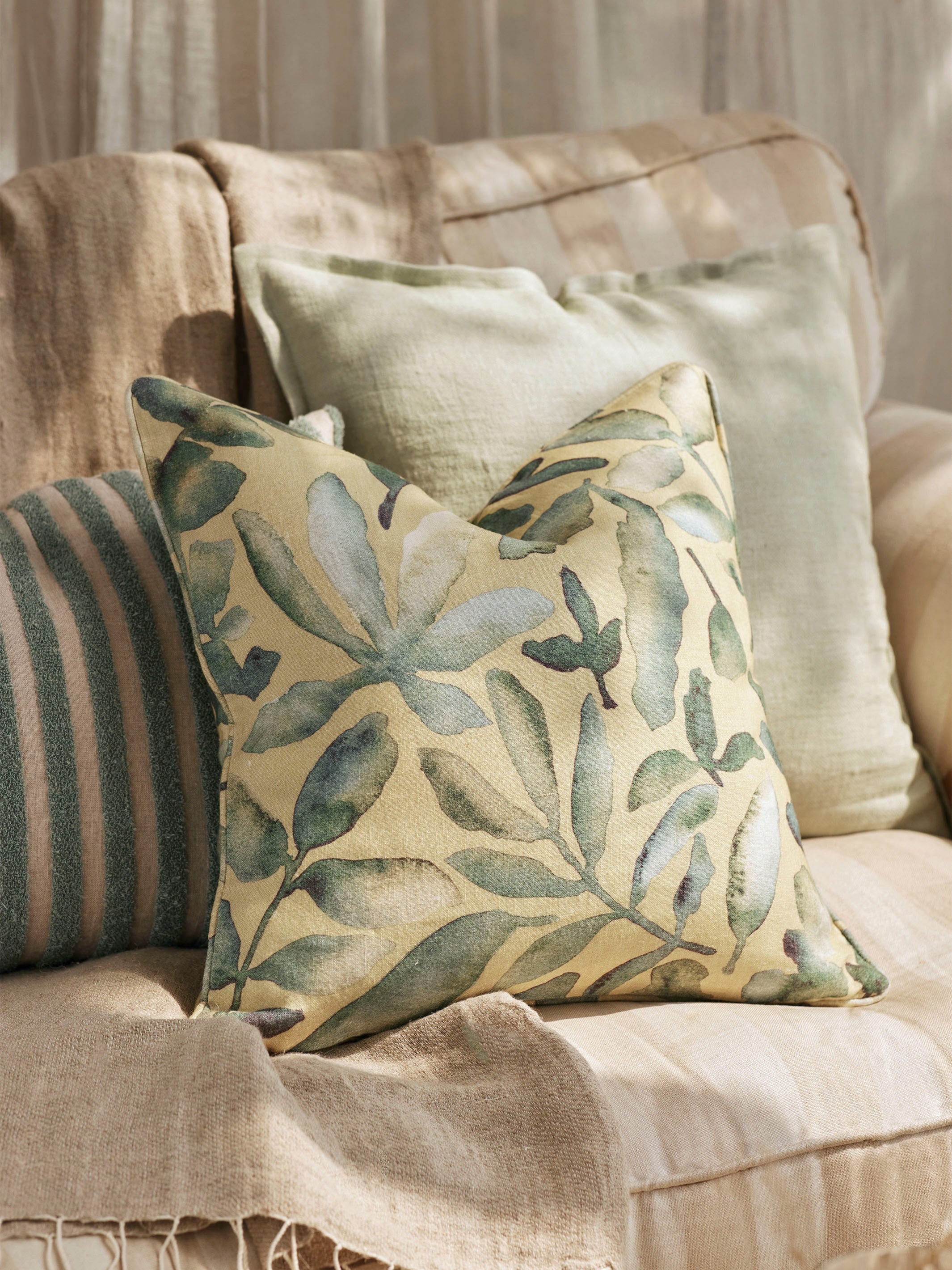 Cushion Cover - Flora Linen