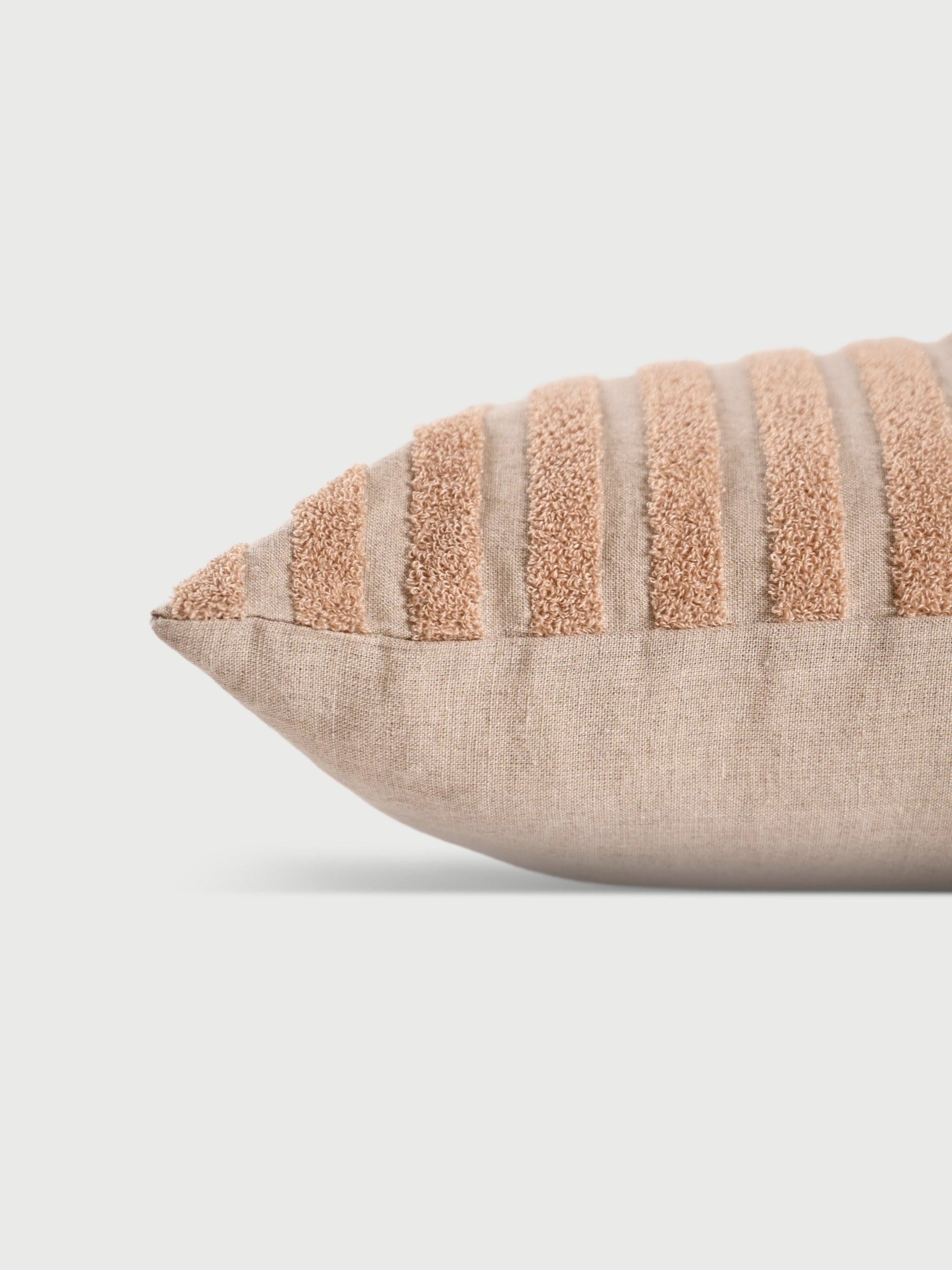 Cushion Cover - Stripe Embroidered Linen