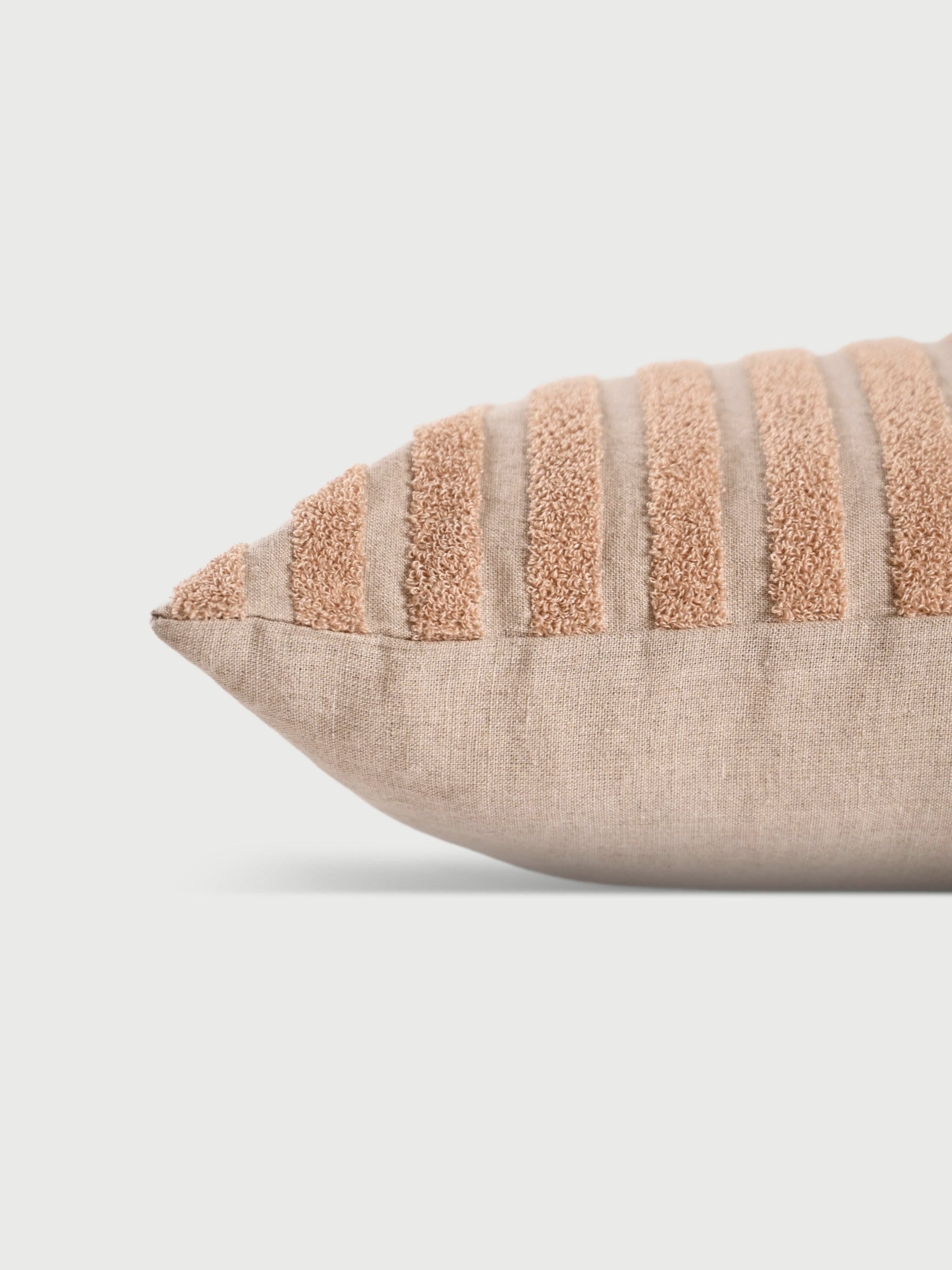 Cushion Cover - Stripe Embroidered Linen