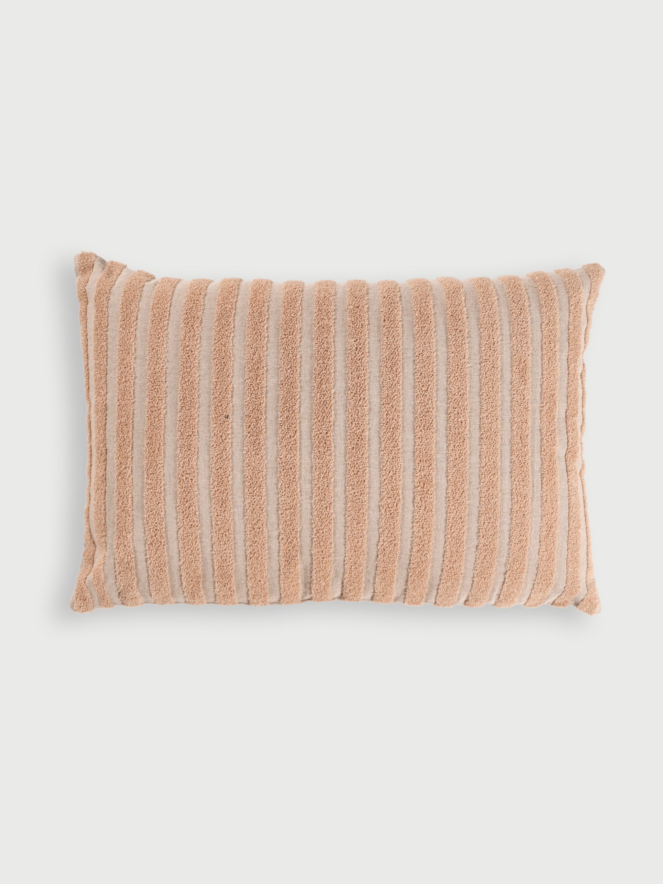 Cushion Cover - Stripe Embroidered Linen