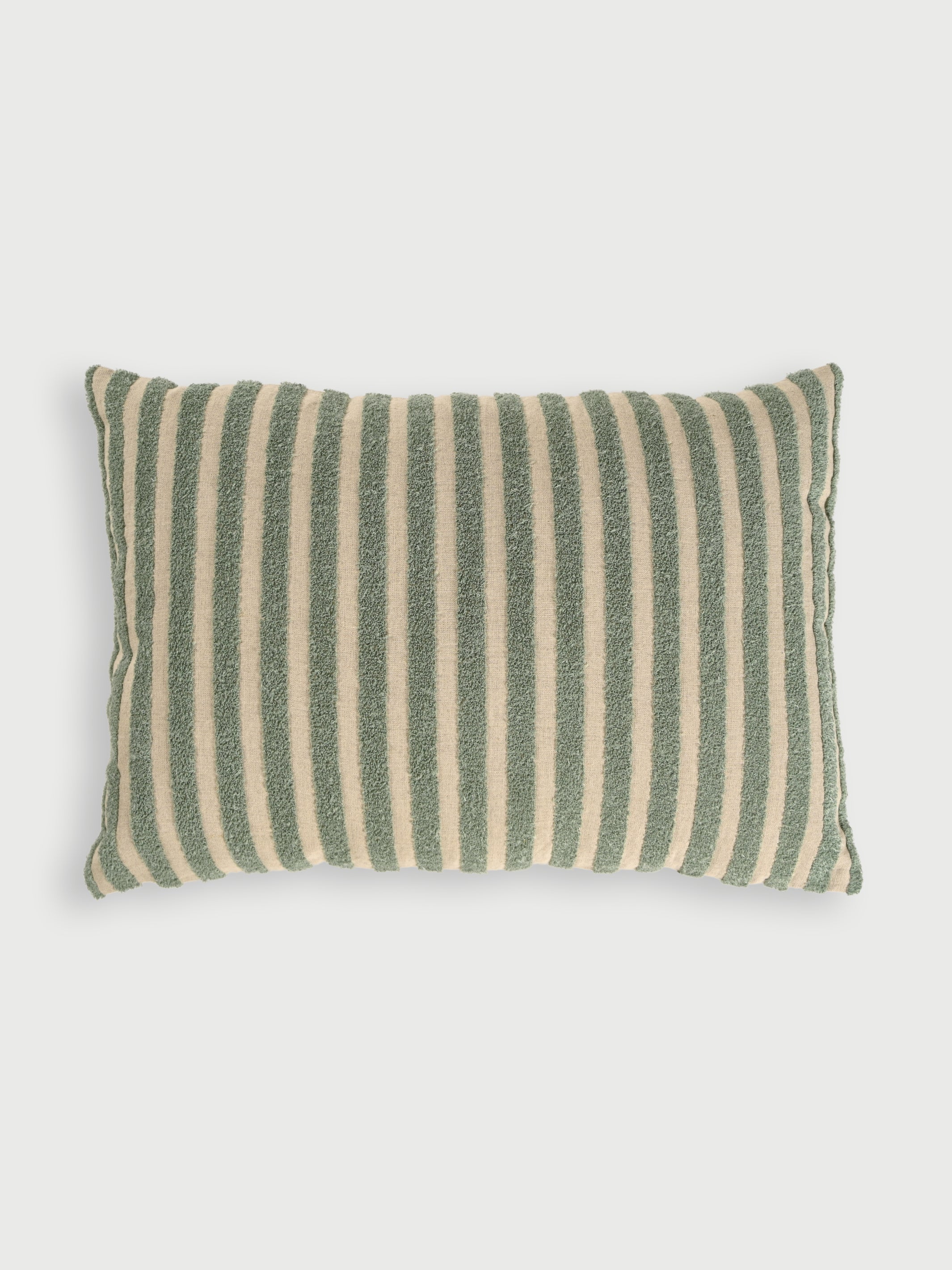 Cushion Cover - Stripe Embroidered Linen