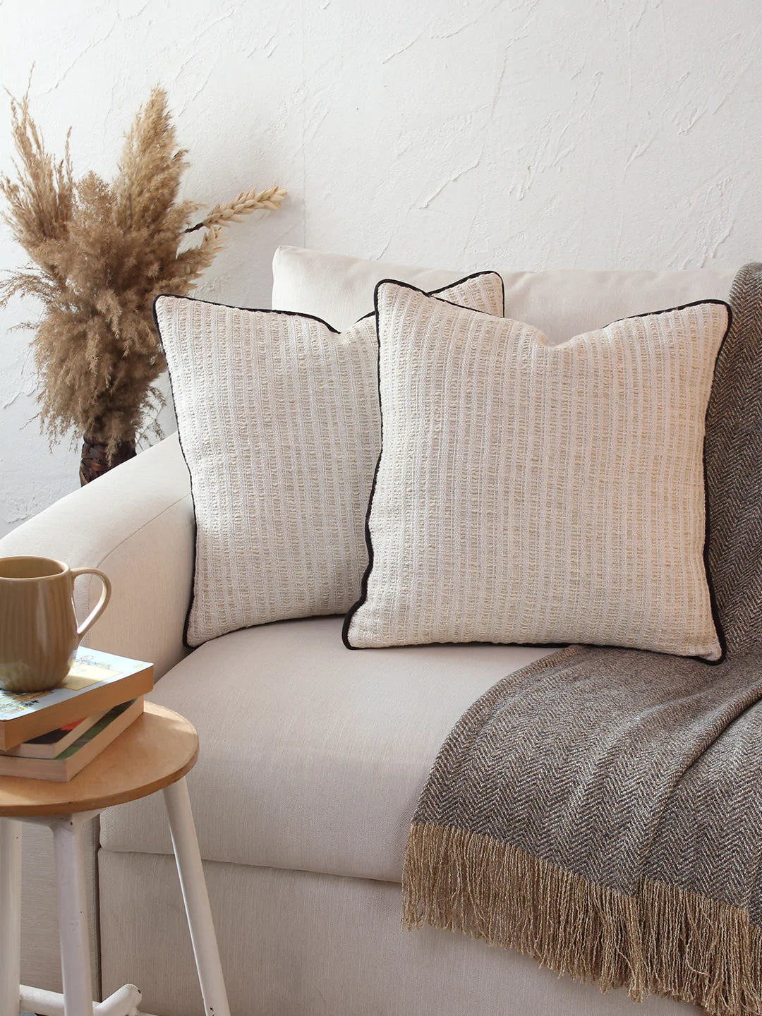 Pir Panjal Cushion Cover - Natural