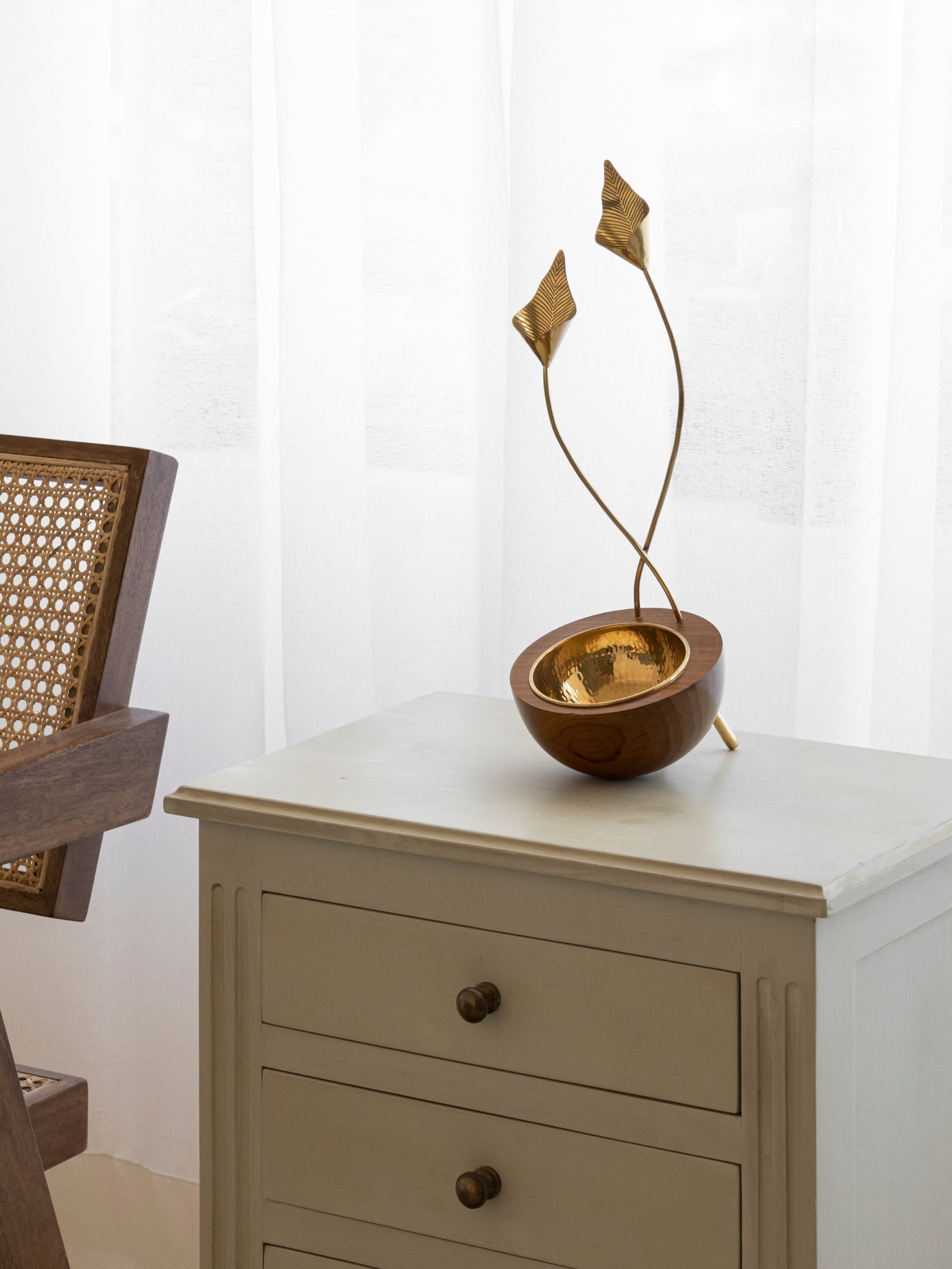 Brass Bowl - Calla Lily