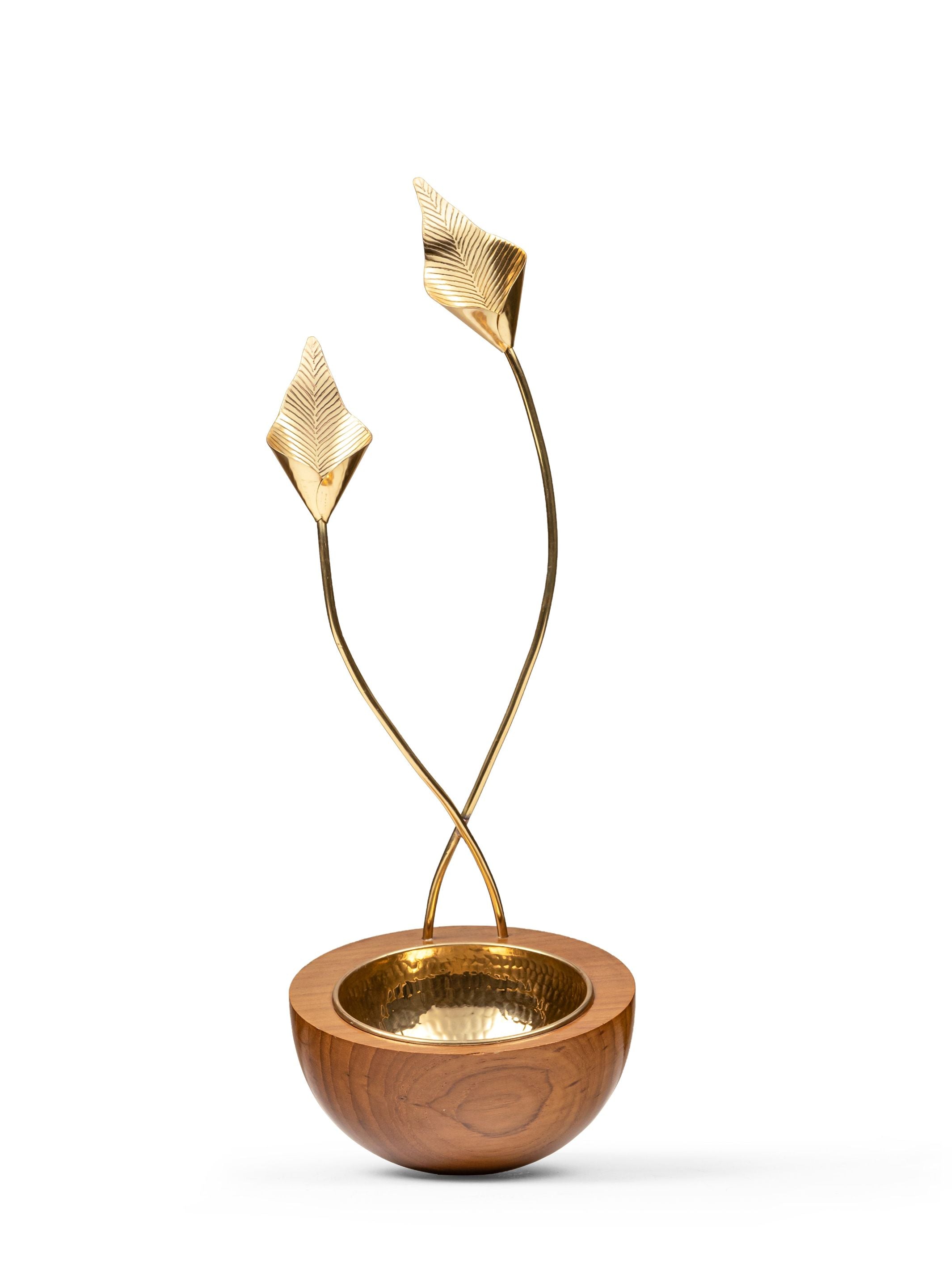 Brass Bowl - Calla Lily