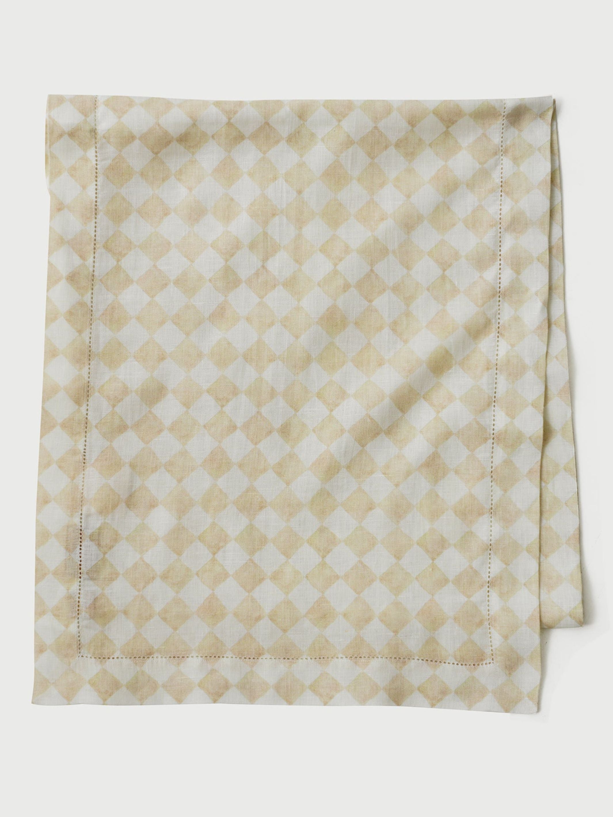 Table Runner - Checker Beige