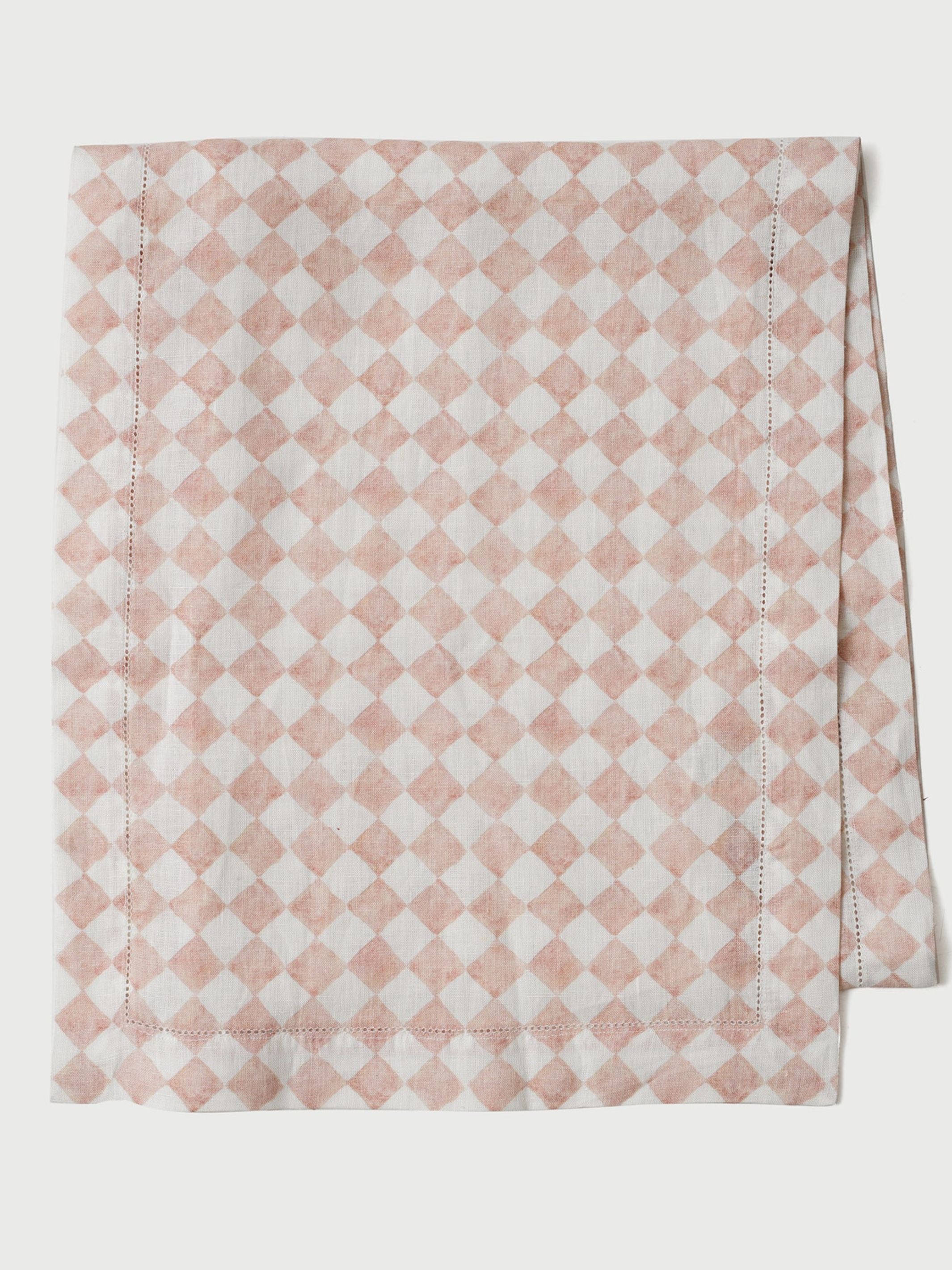 Table Runner - Checker Blush
