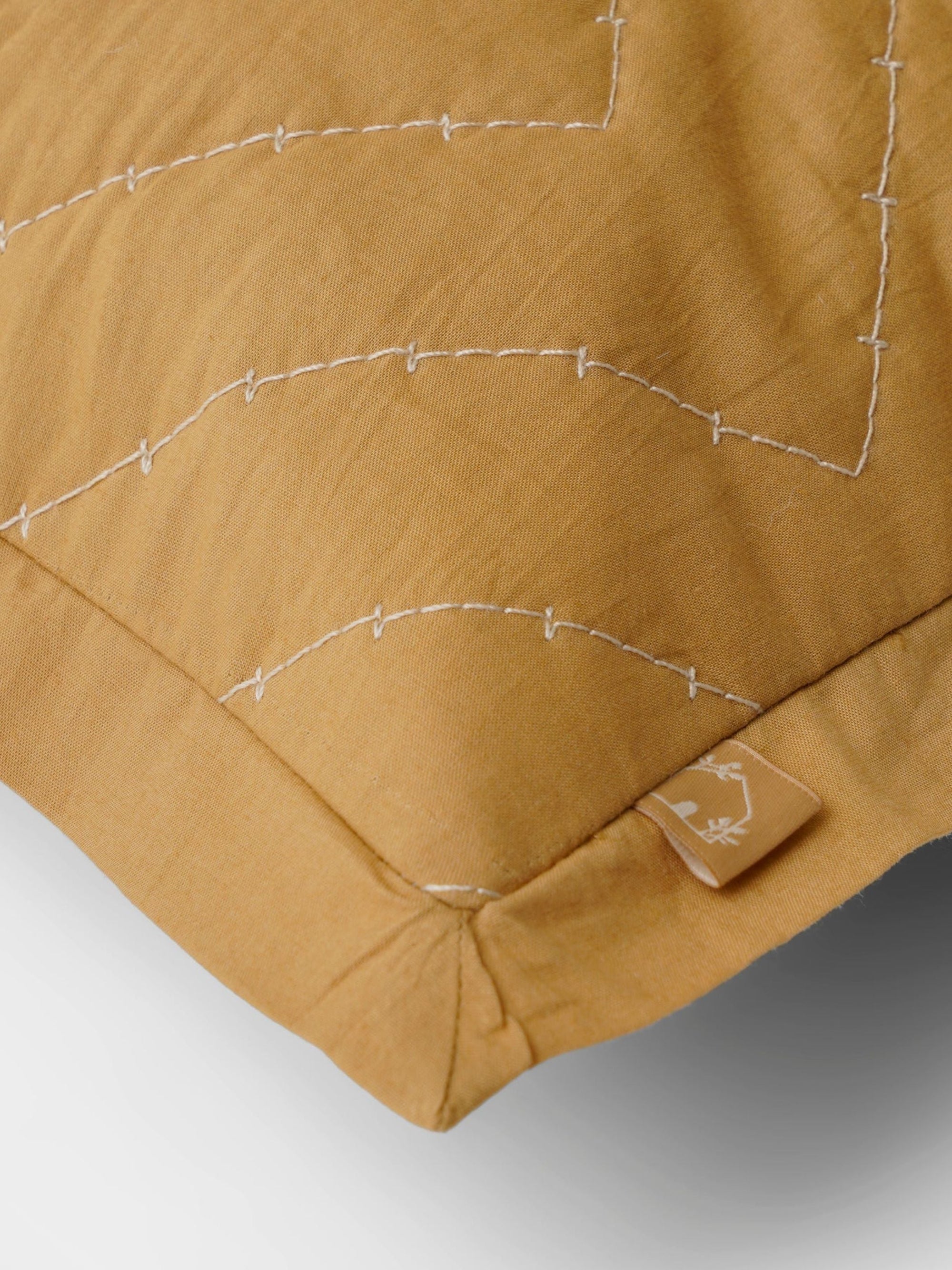 Quilted Bedding Set - Chevron Ochre