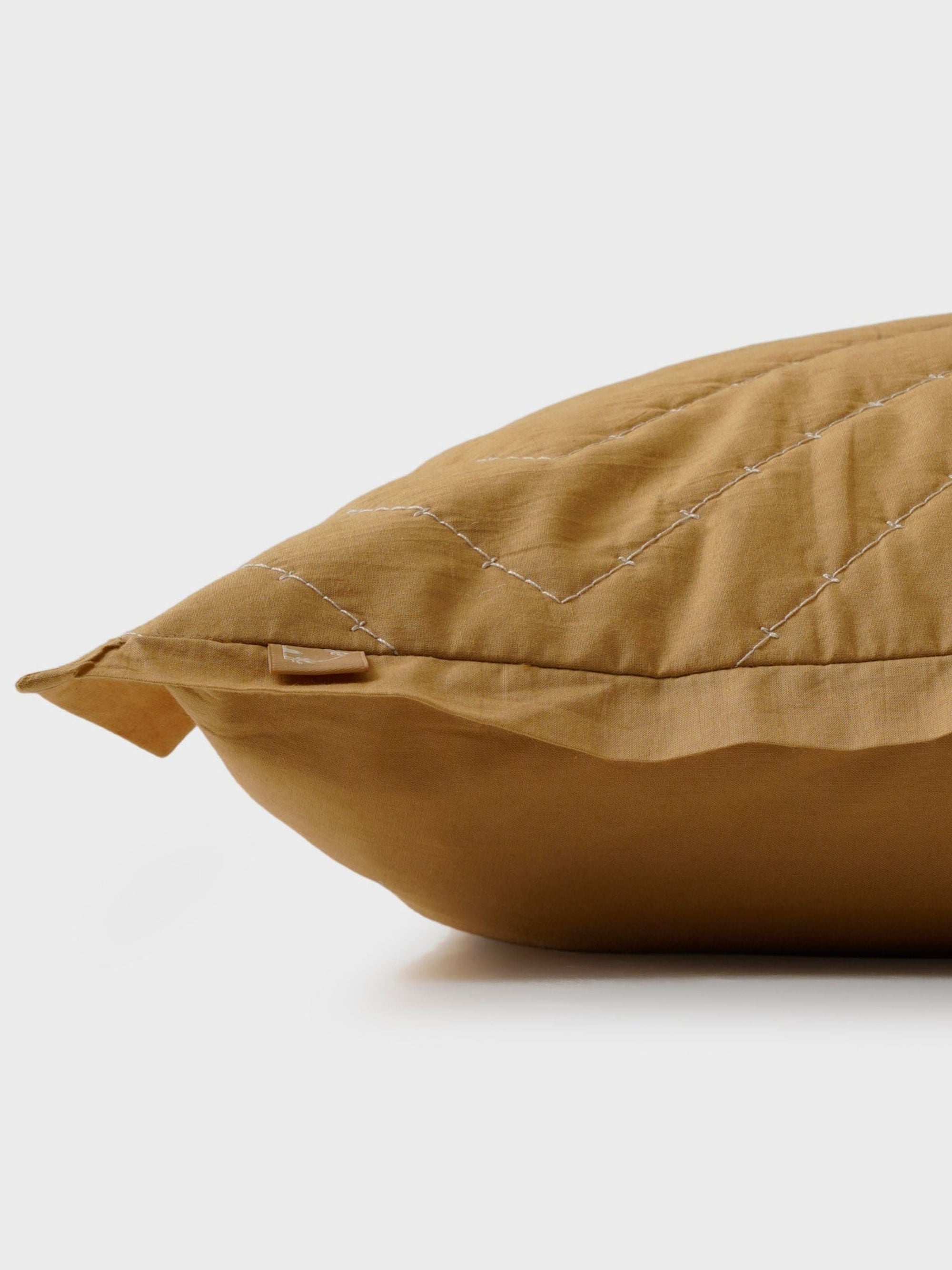 Quilted Bedding Set - Chevron Ochre