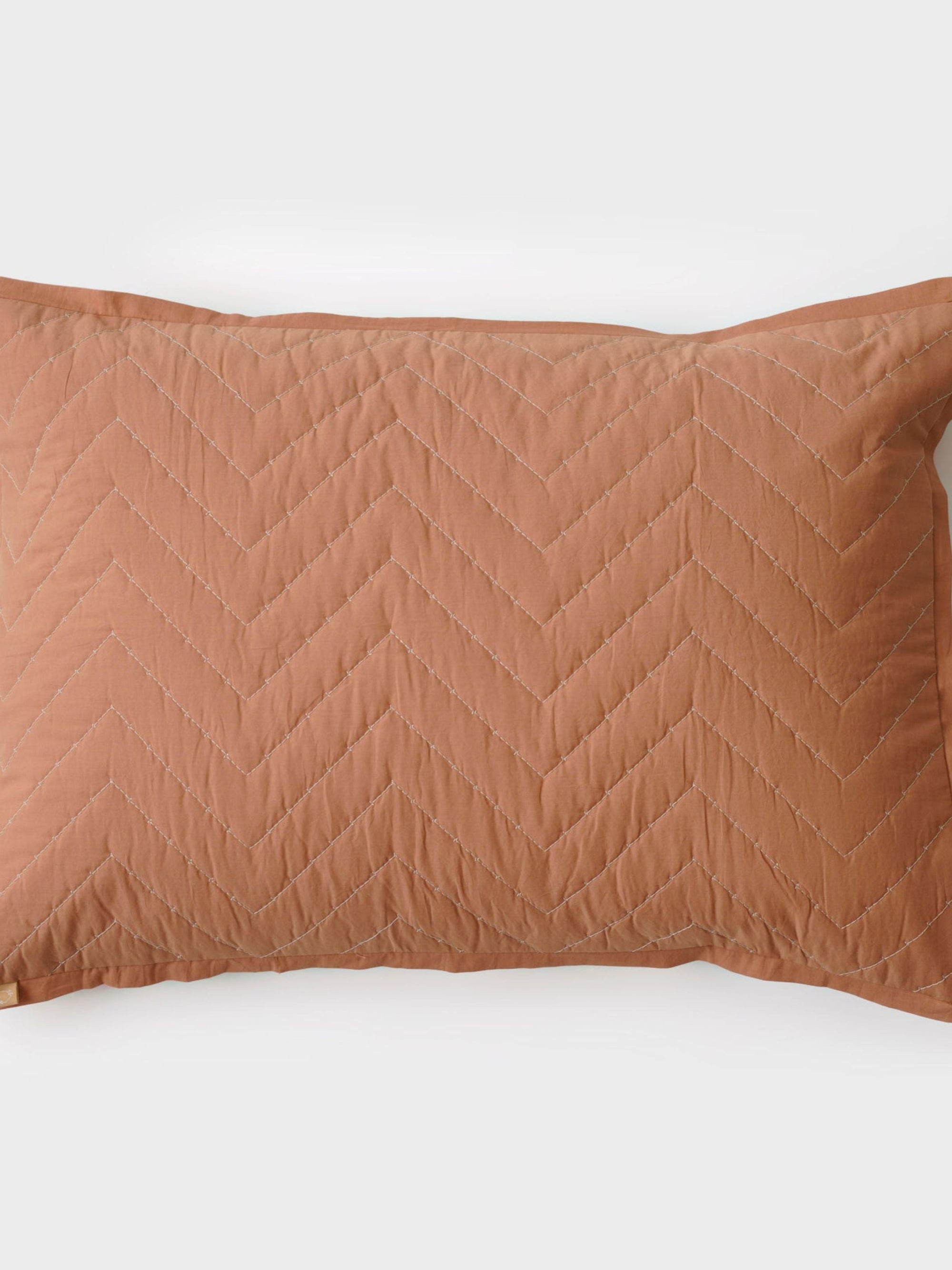 Quilted Bedding Set - Chevron Blush