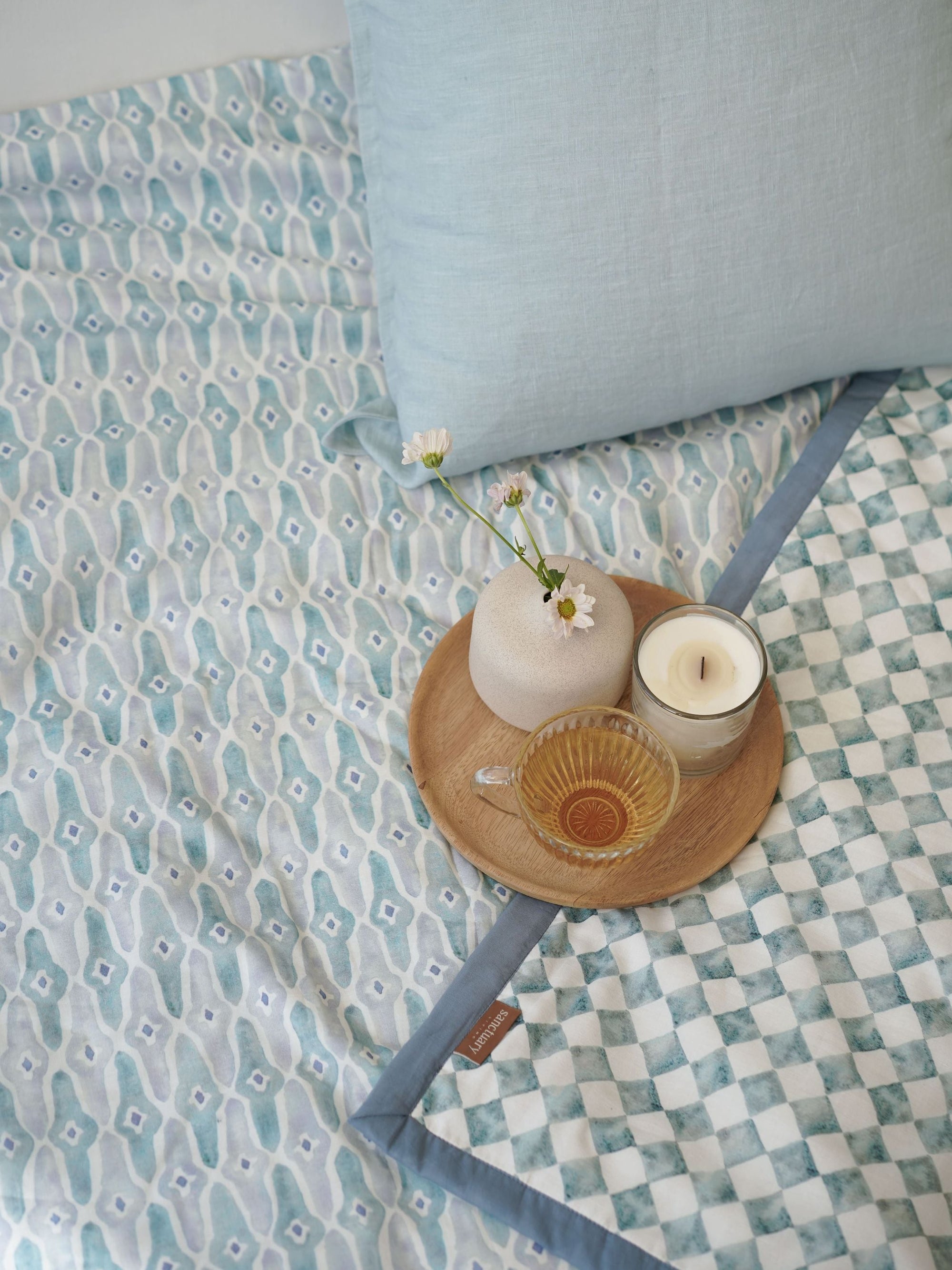 Dohar - Checker Mosaic Blue