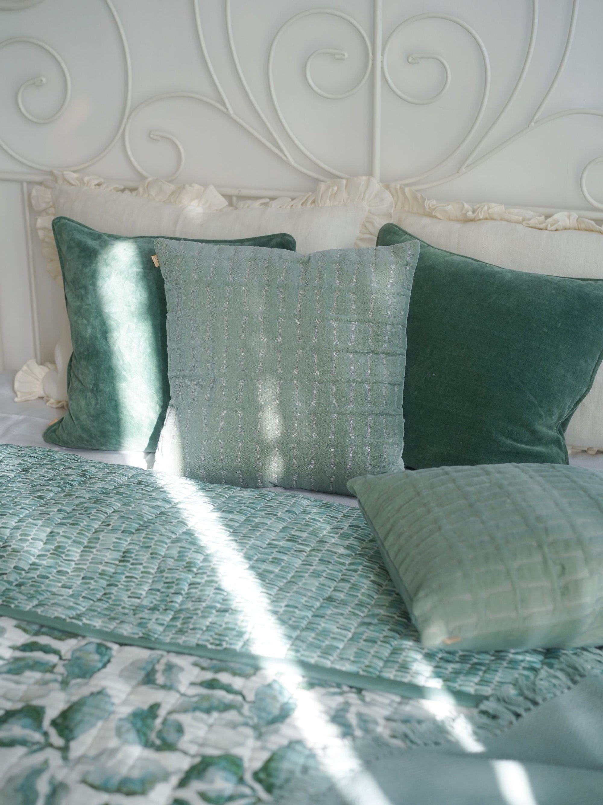 Cushion Cover - Eucalyptus Velvet