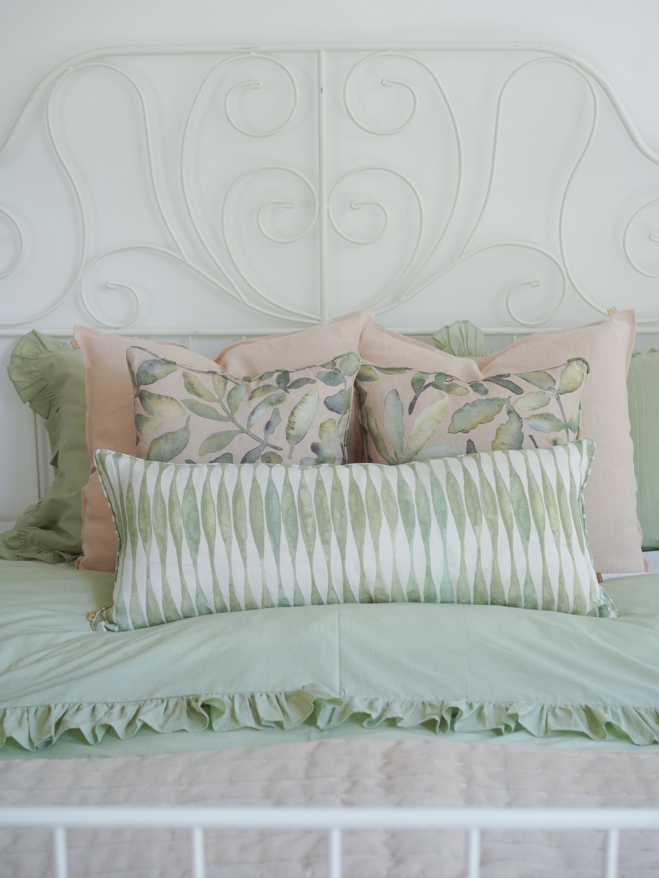 Duvet Cover - Ruffle Sage