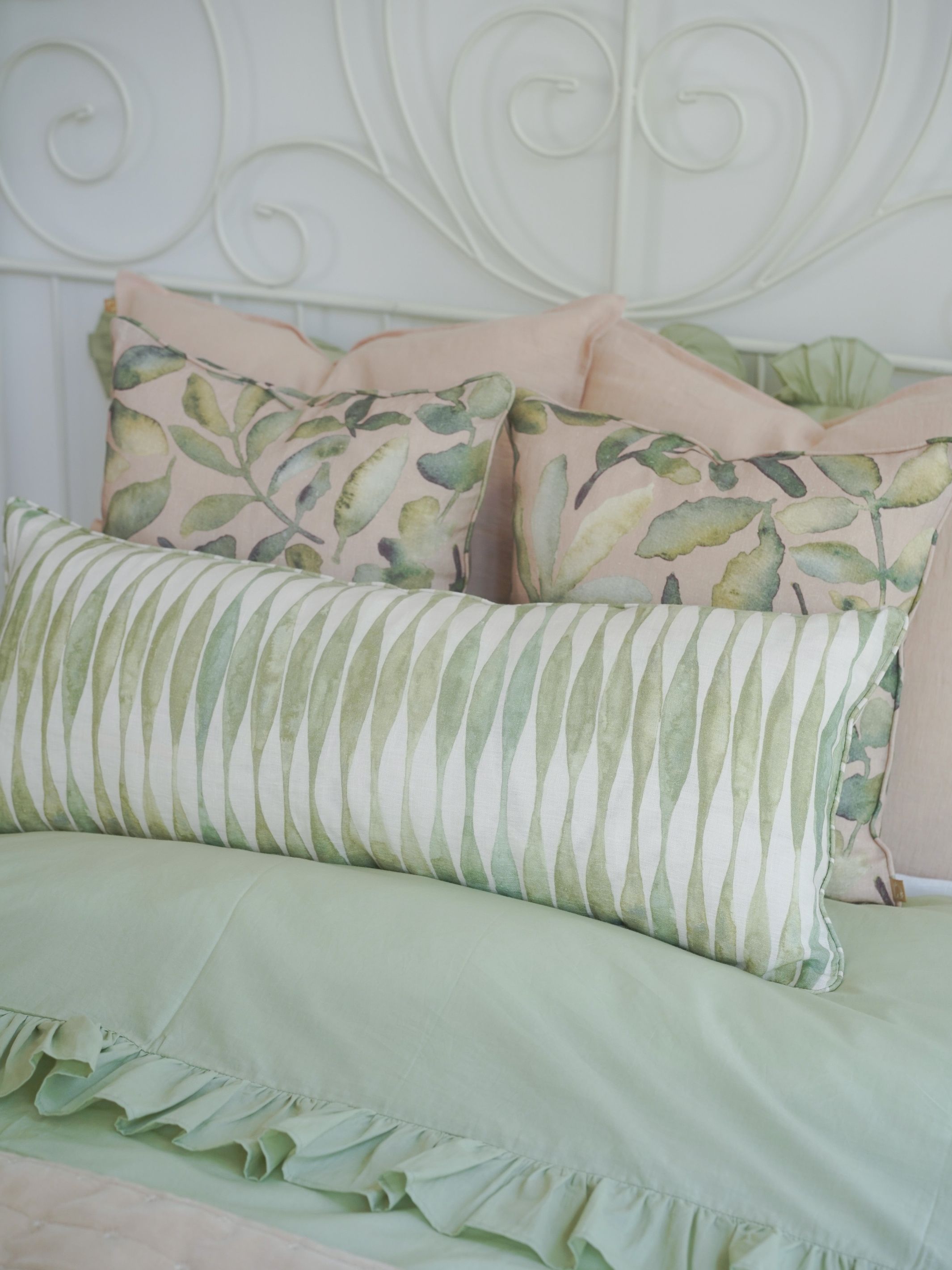 Duvet Cover - Ruffle Sage