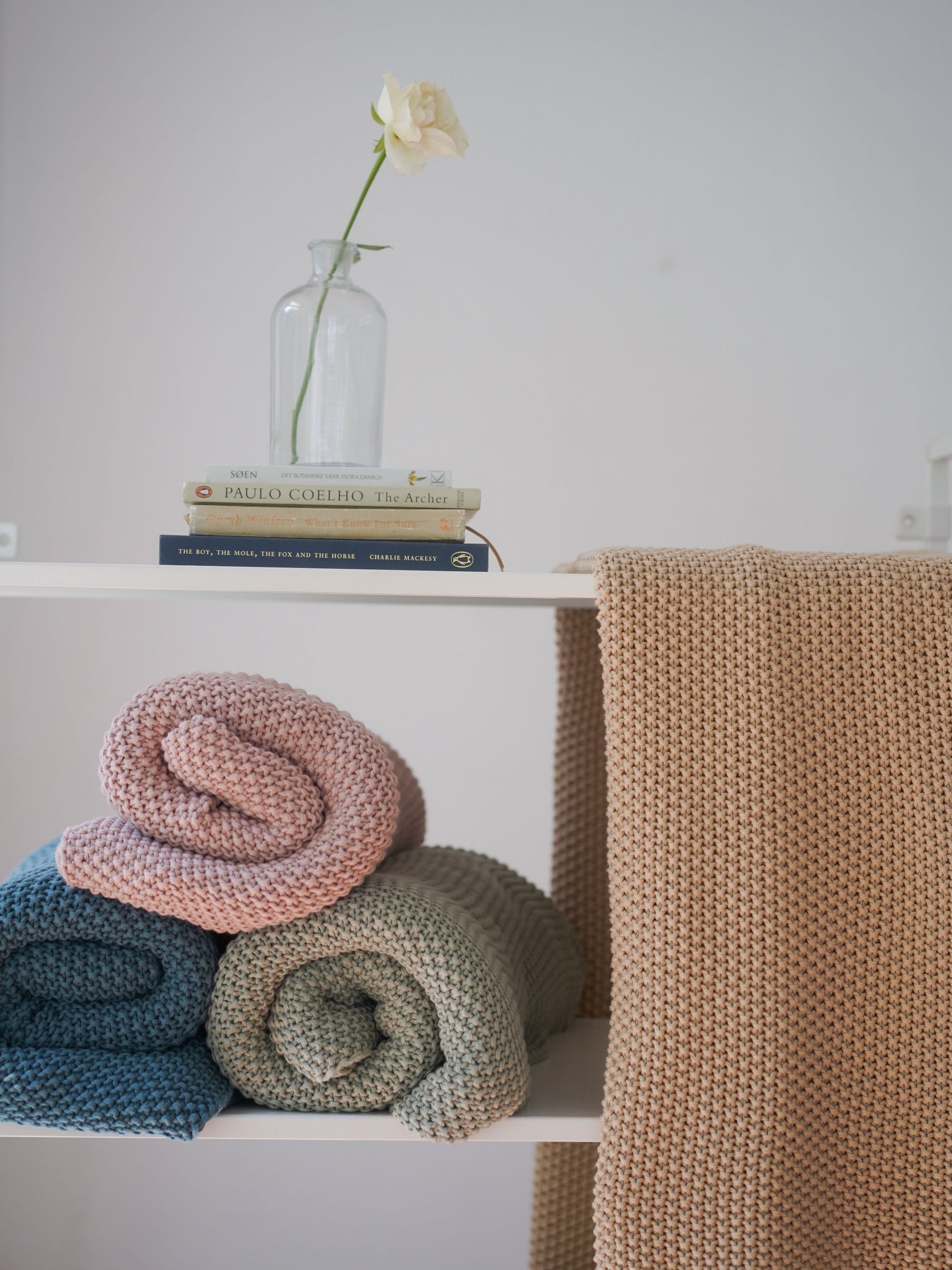 Throw - Sage Moss Knit