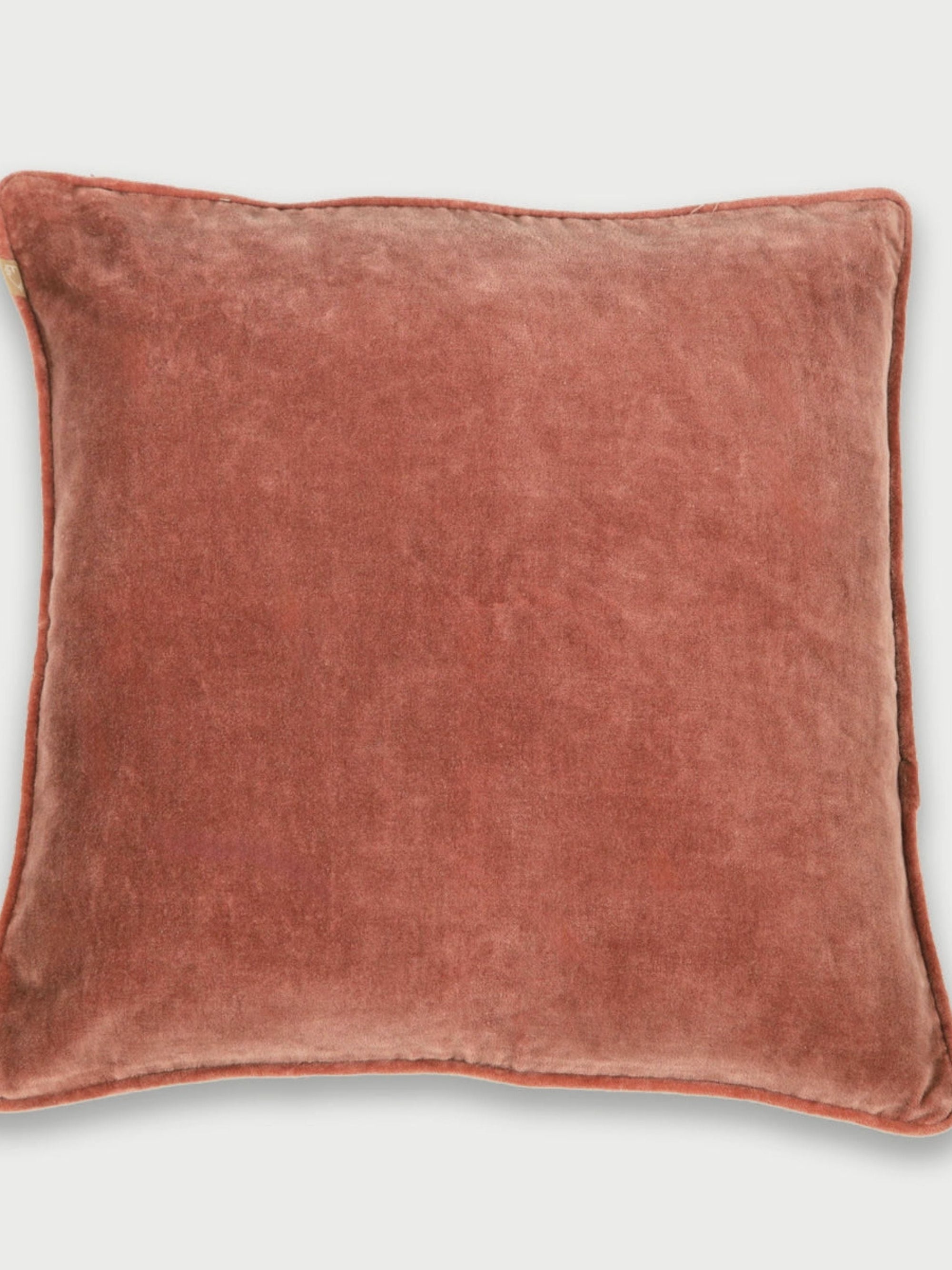 Cushion Cover - Rhubarb Velvet Euro Sham