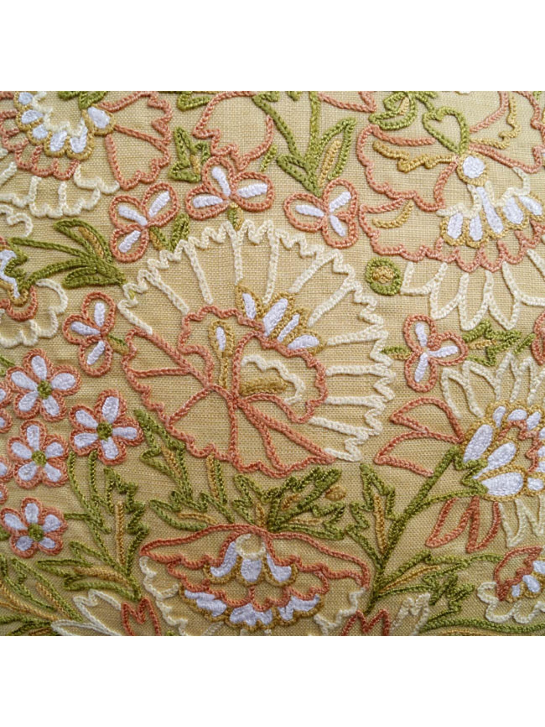 Cushion Cover - Dilara Aari Embroidered Beige