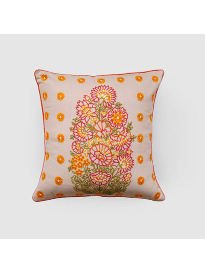 Cushion Cover - Dilara Aari Embroidered Cream