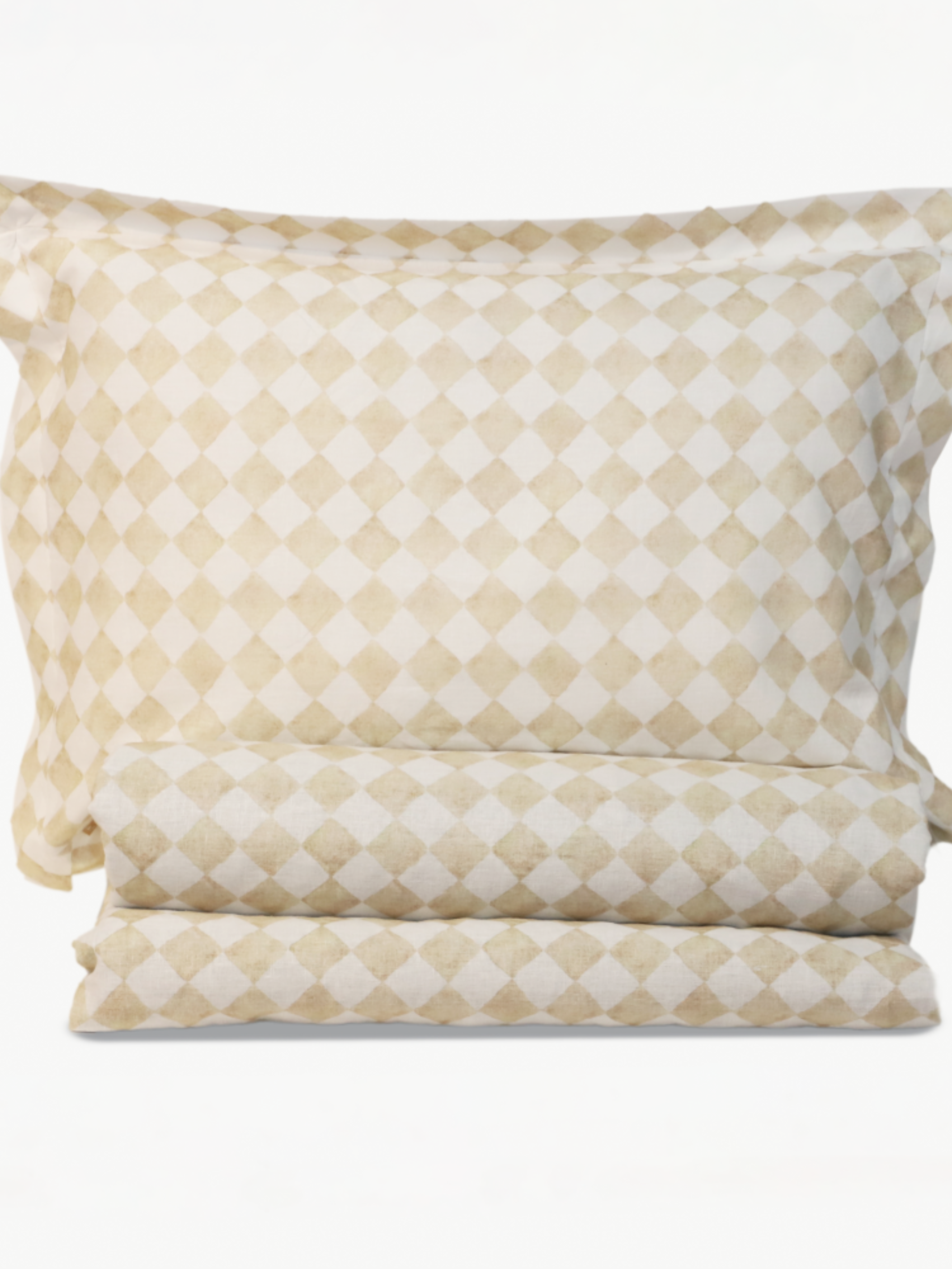 Duvet Cover - Checker Beige