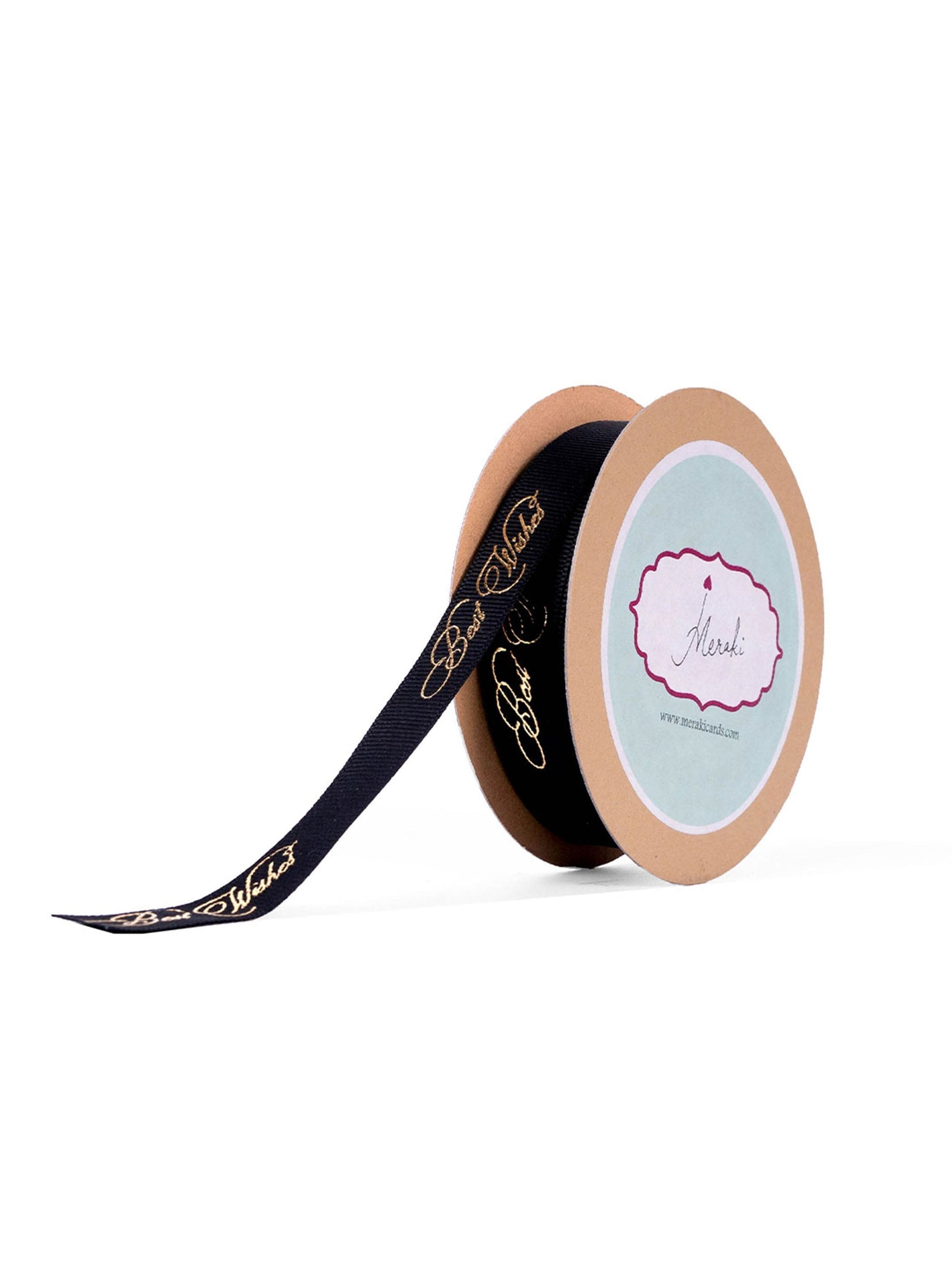 Best Wishes Gold Foiled Ribbon