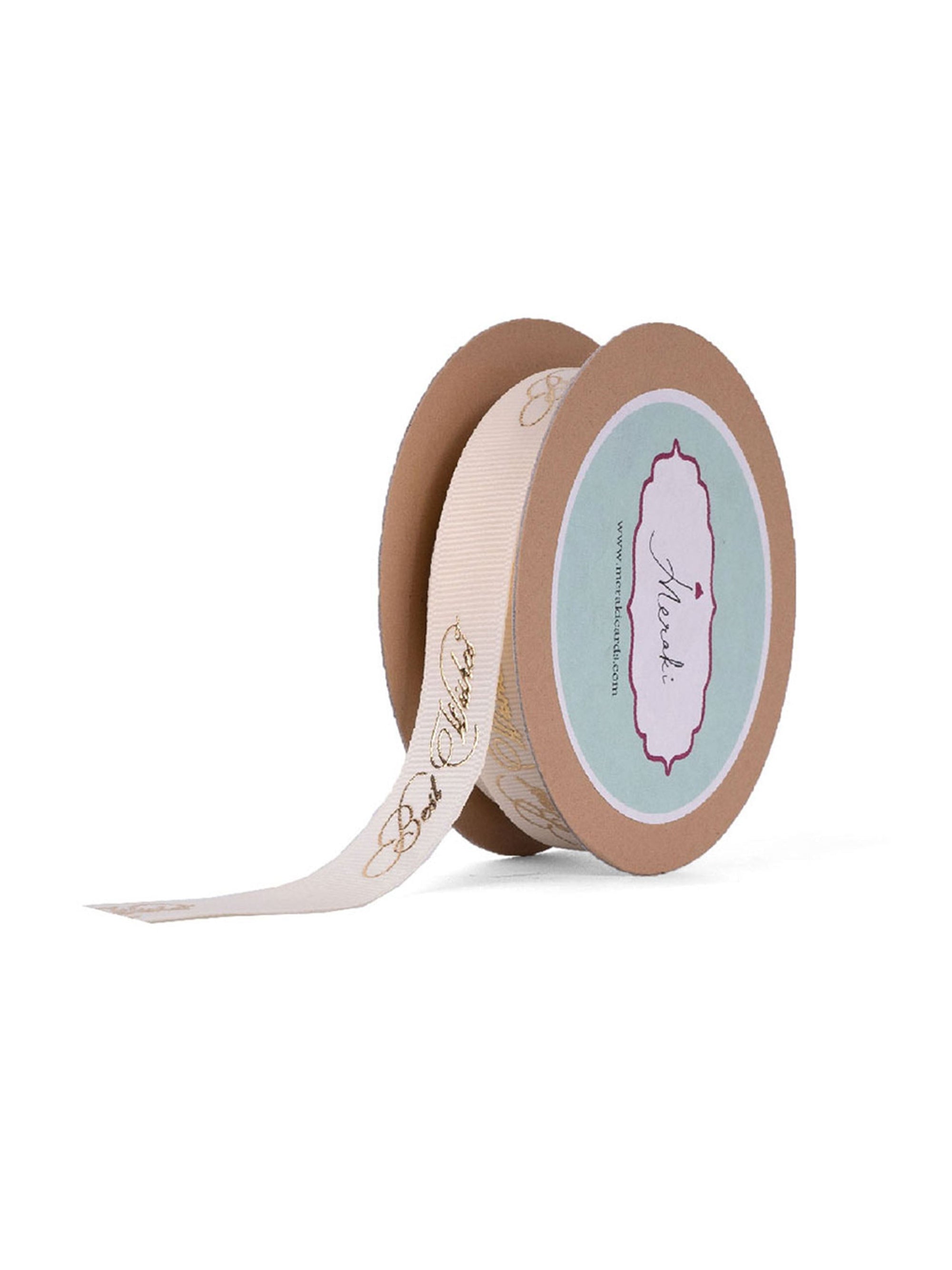 Best Wishes Gold Foiled Ribbon