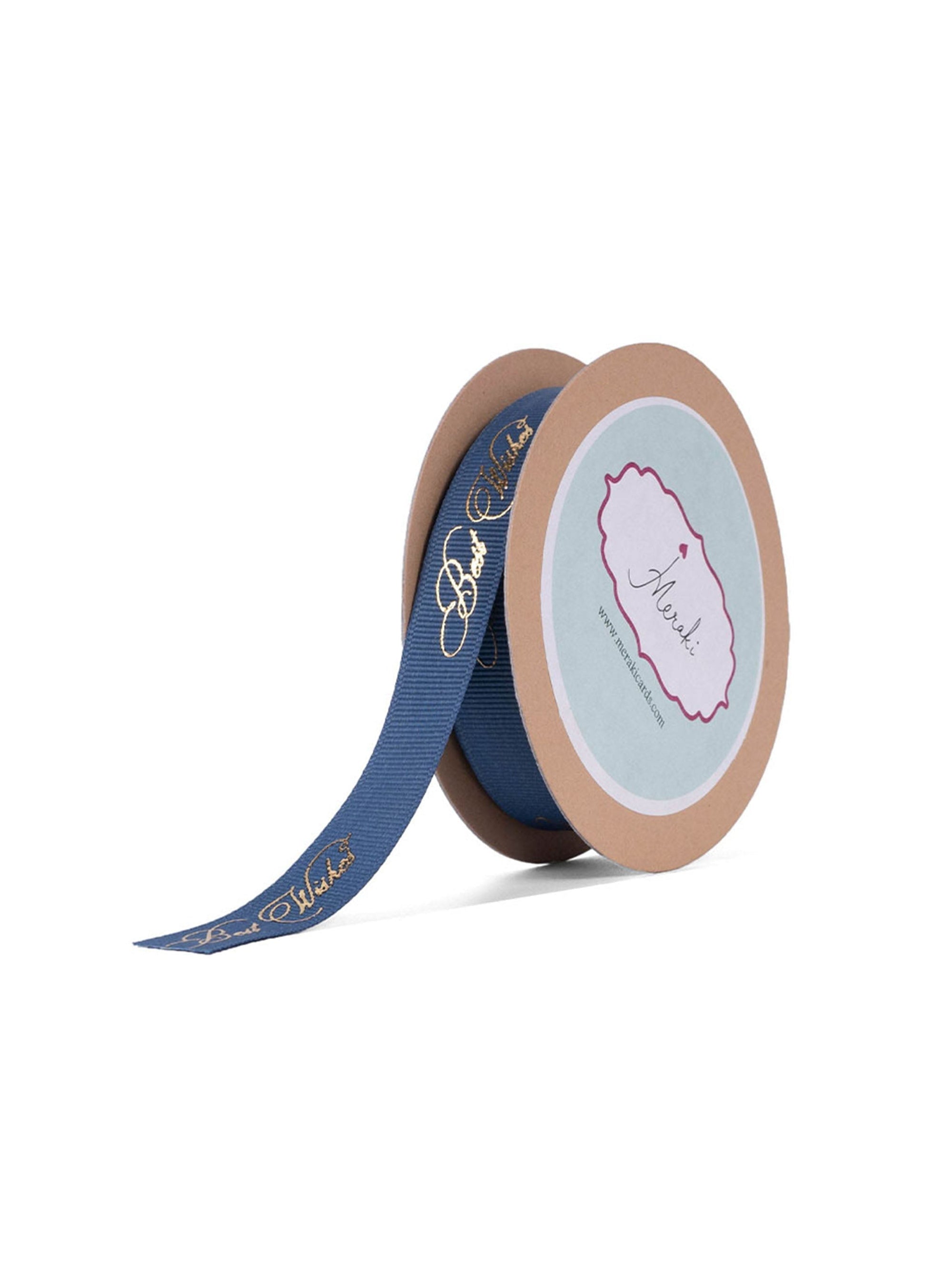 Best Wishes Gold Foiled Ribbon