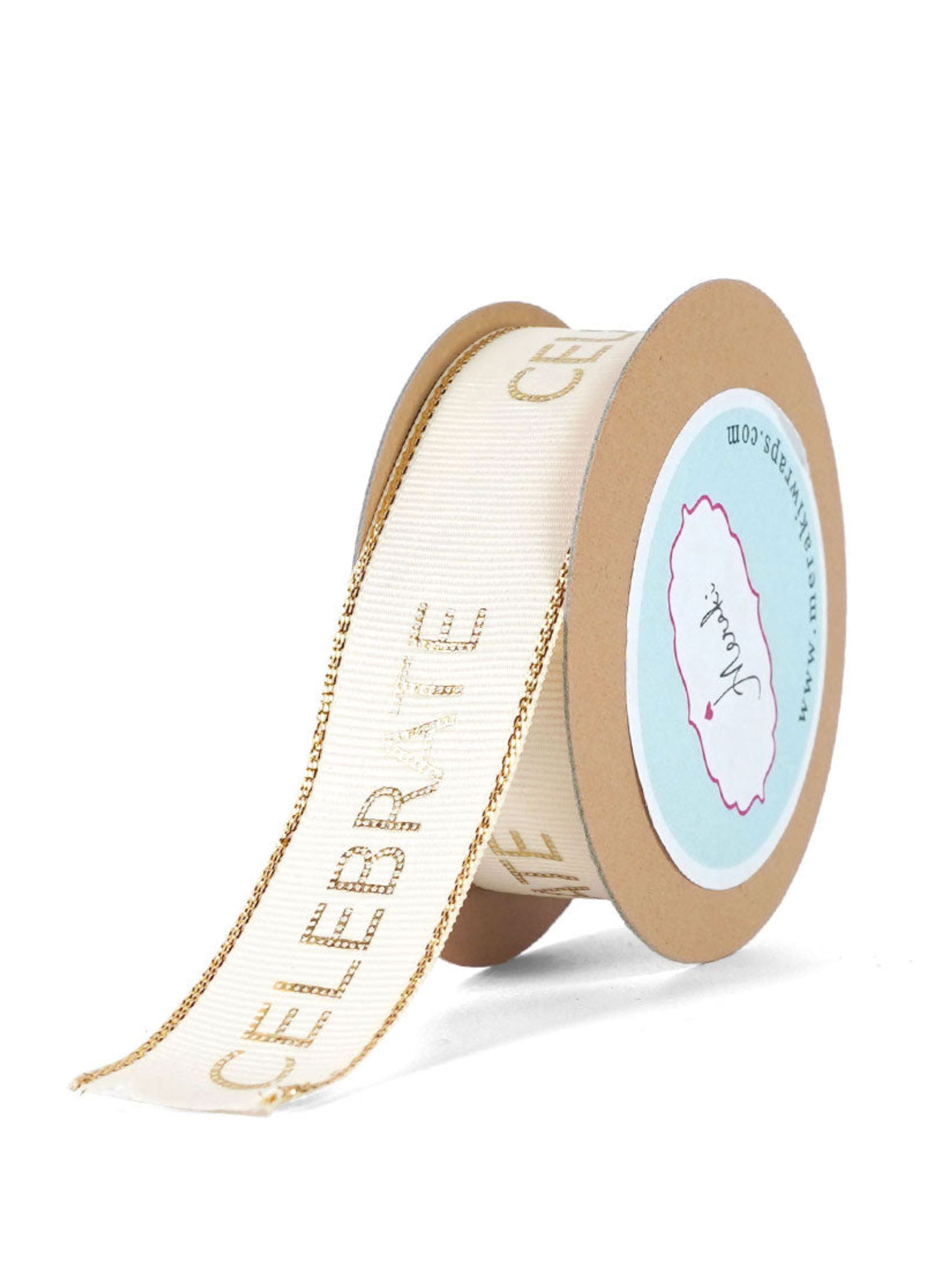 Celebrate Gold Foiled Ribbon