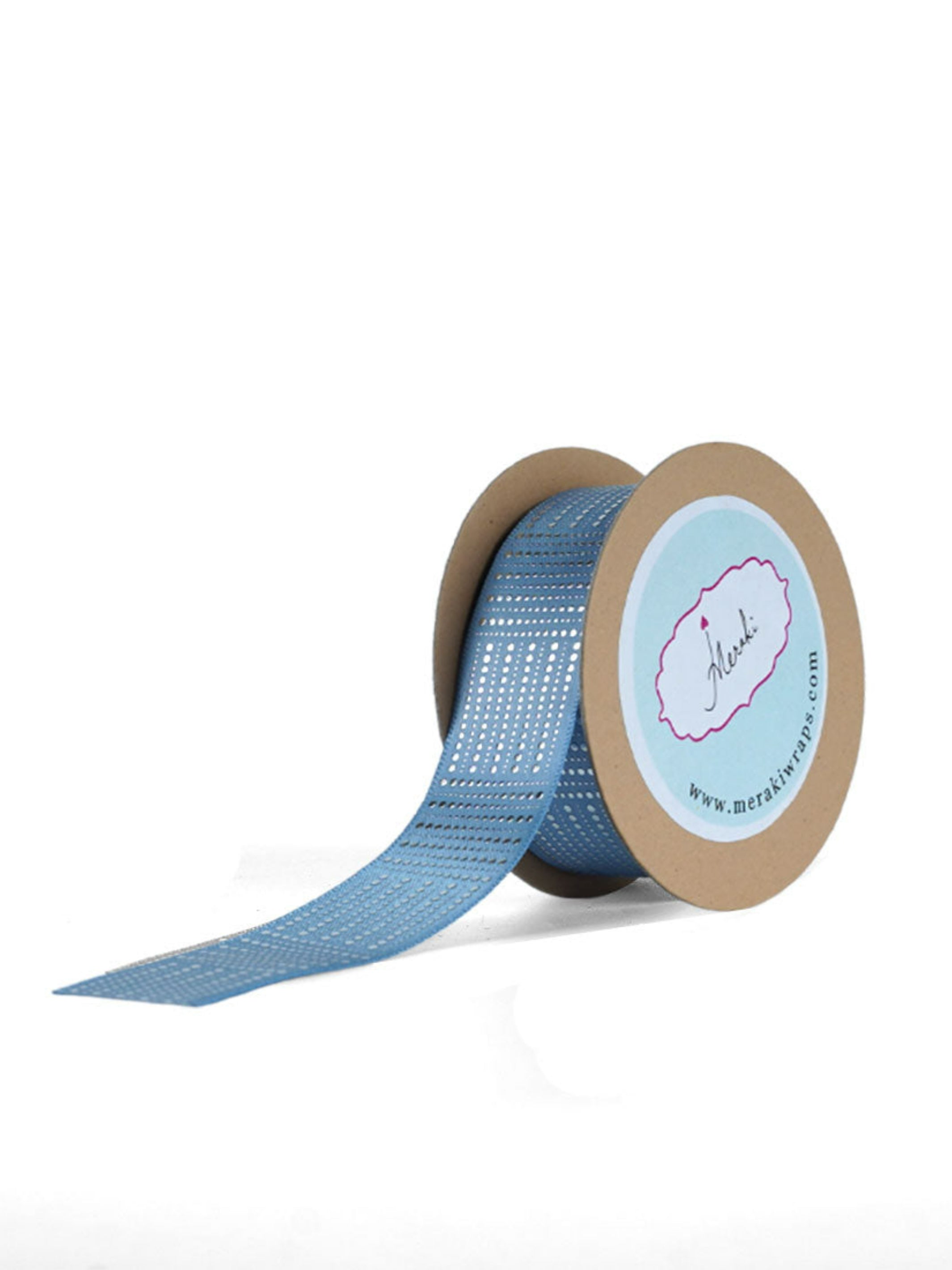 Dotted Silver Foiled Satin Ribbon