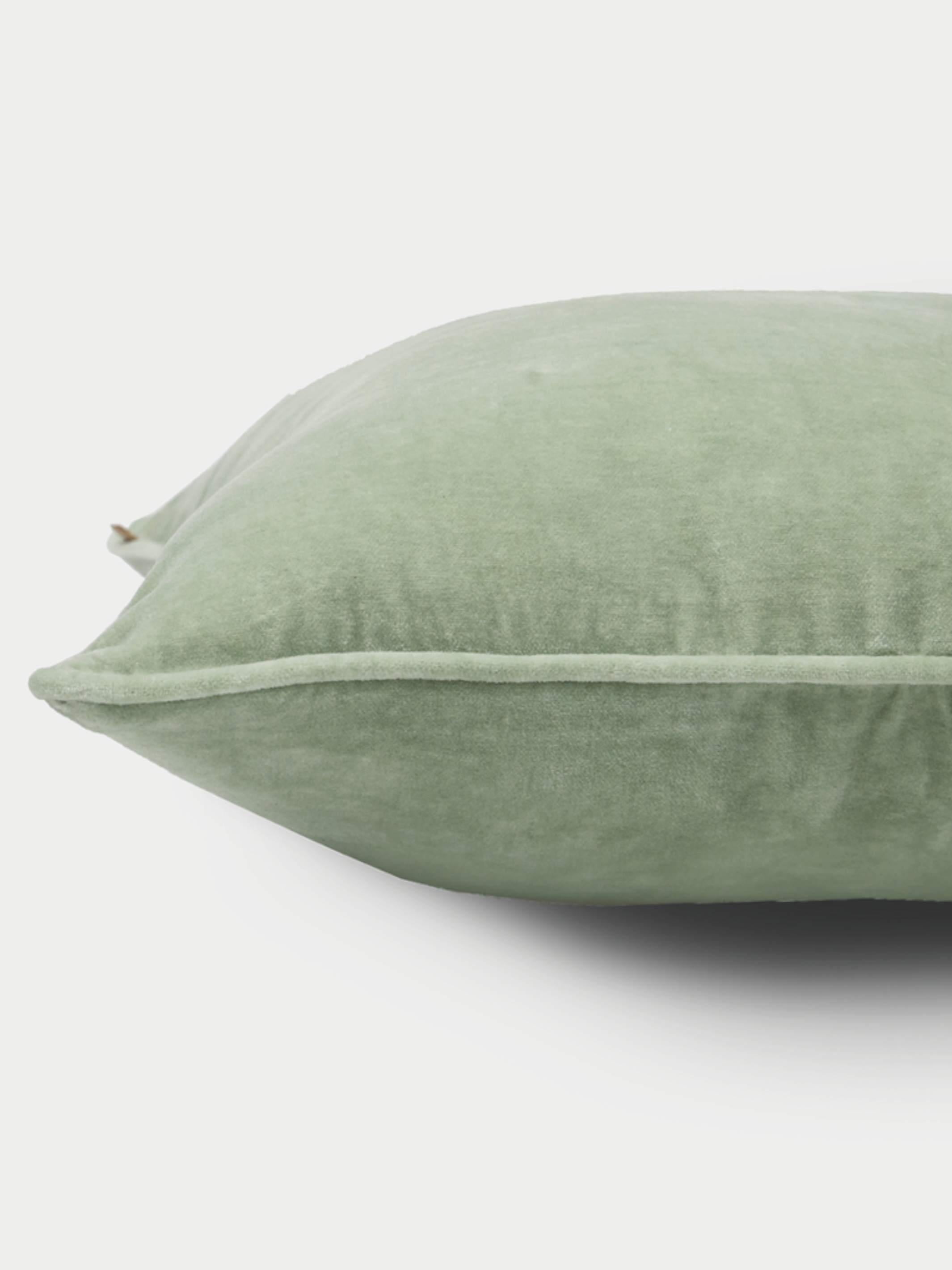 Cushion Cover - Seafoam Green Velvet Euro Sham