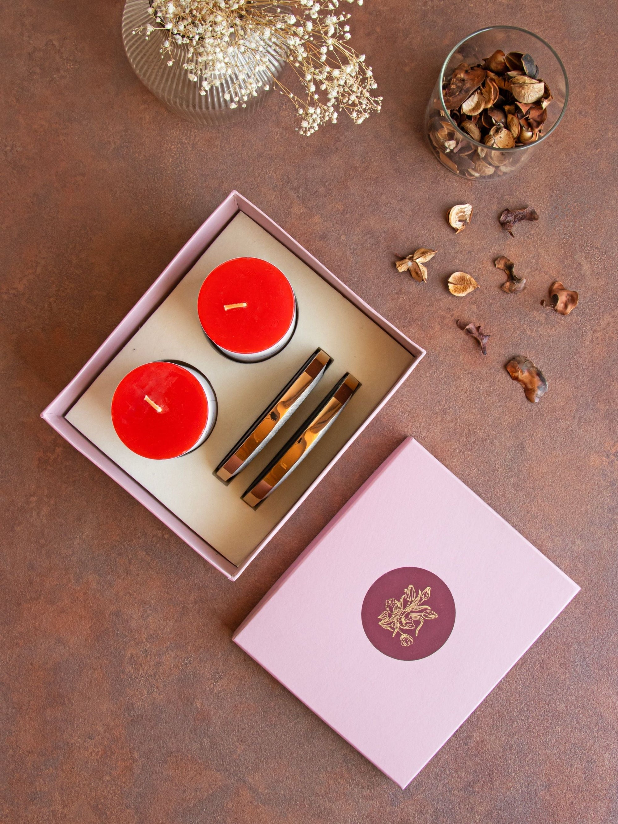 Yin Candles Plates + Aroma Candles _ Gift Box