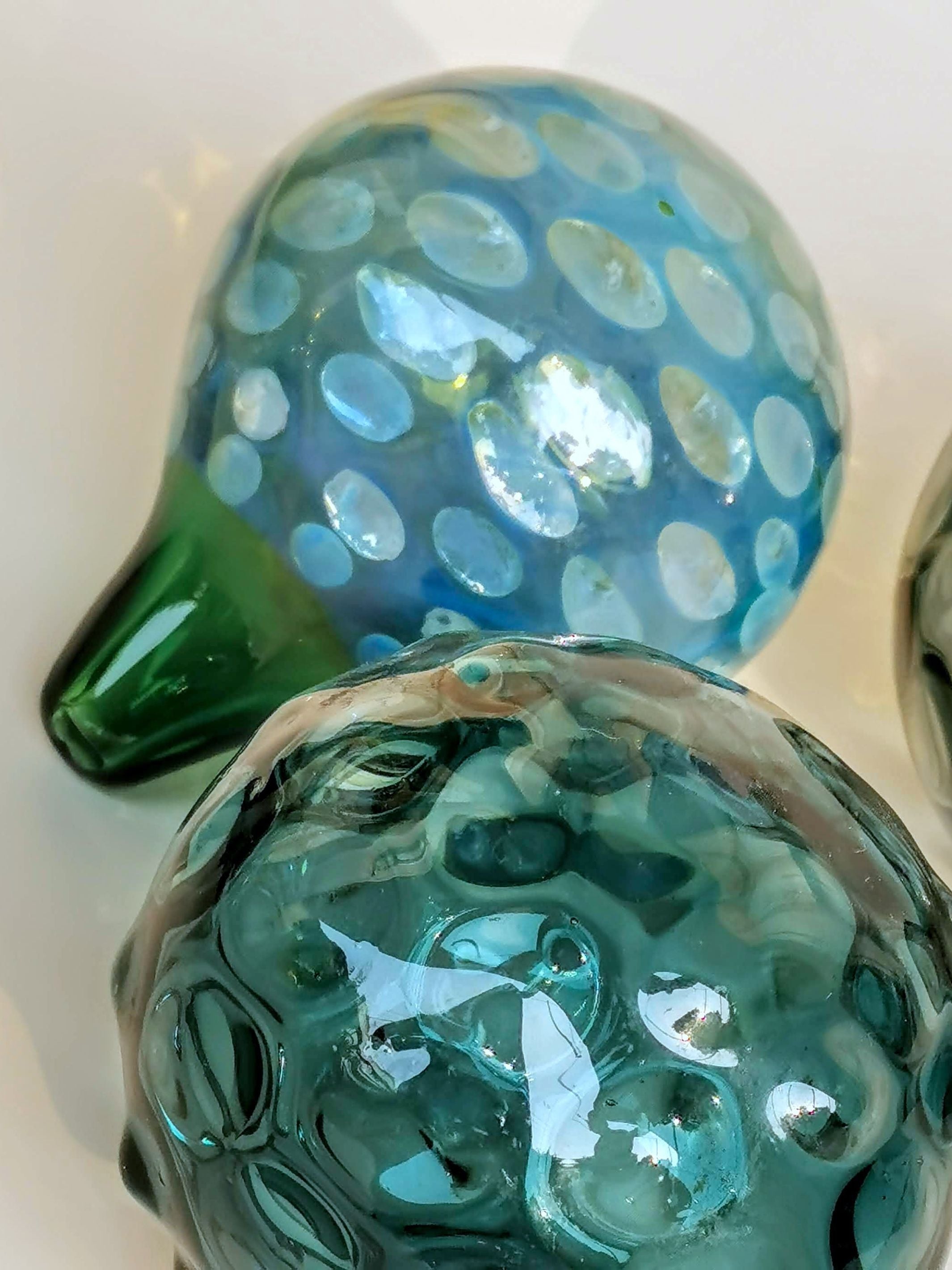 Art Glass Hand Blown - Sphere in Teal