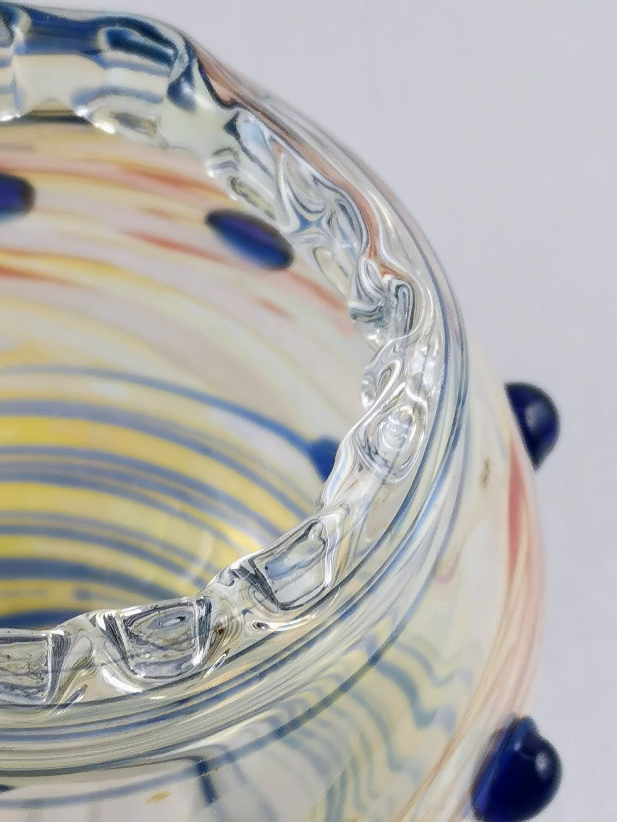 Jeweled Moroccon - Handblown Art Glass Vase