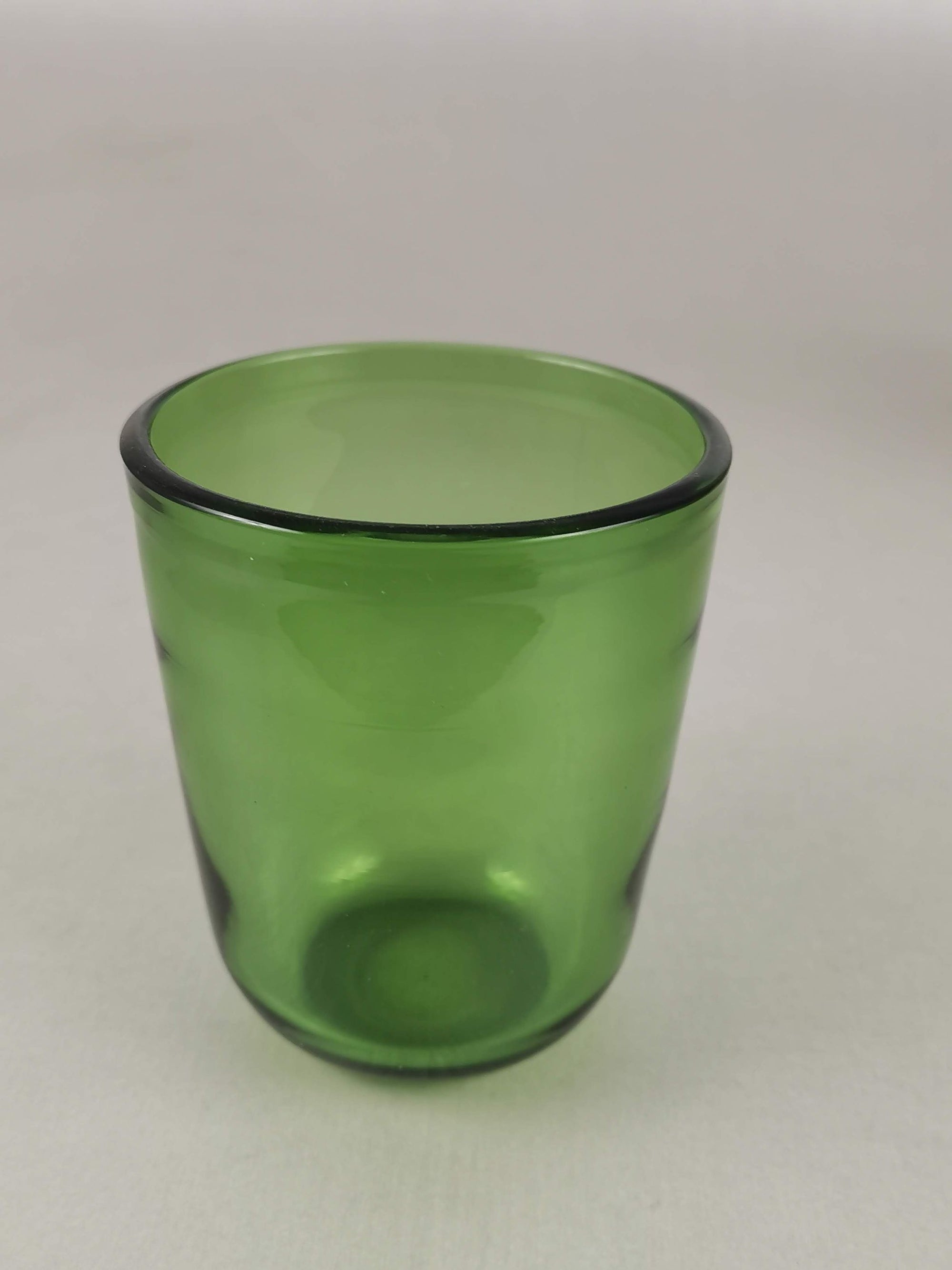 Handmade Tumbler Glass - Emerald Alchemy (single glass)