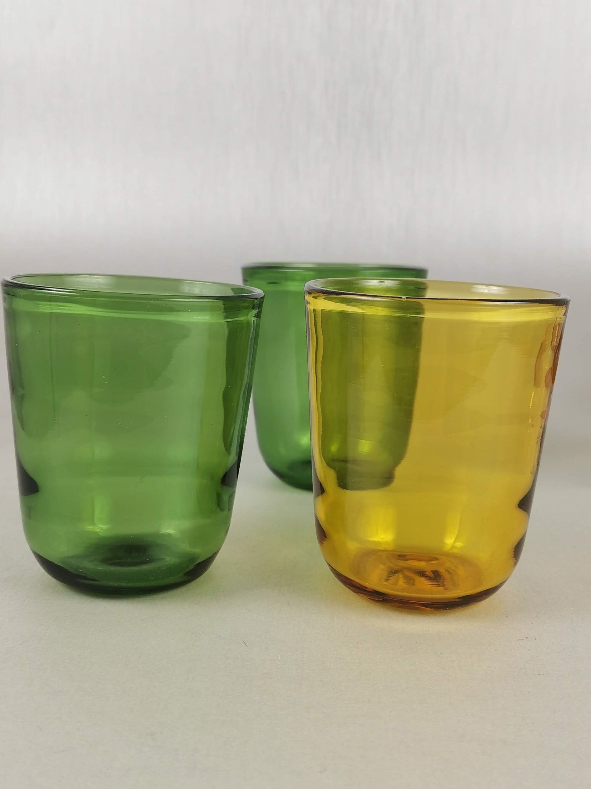 Handmade Tumbler Glass - Emerald Alchemy (single glass)