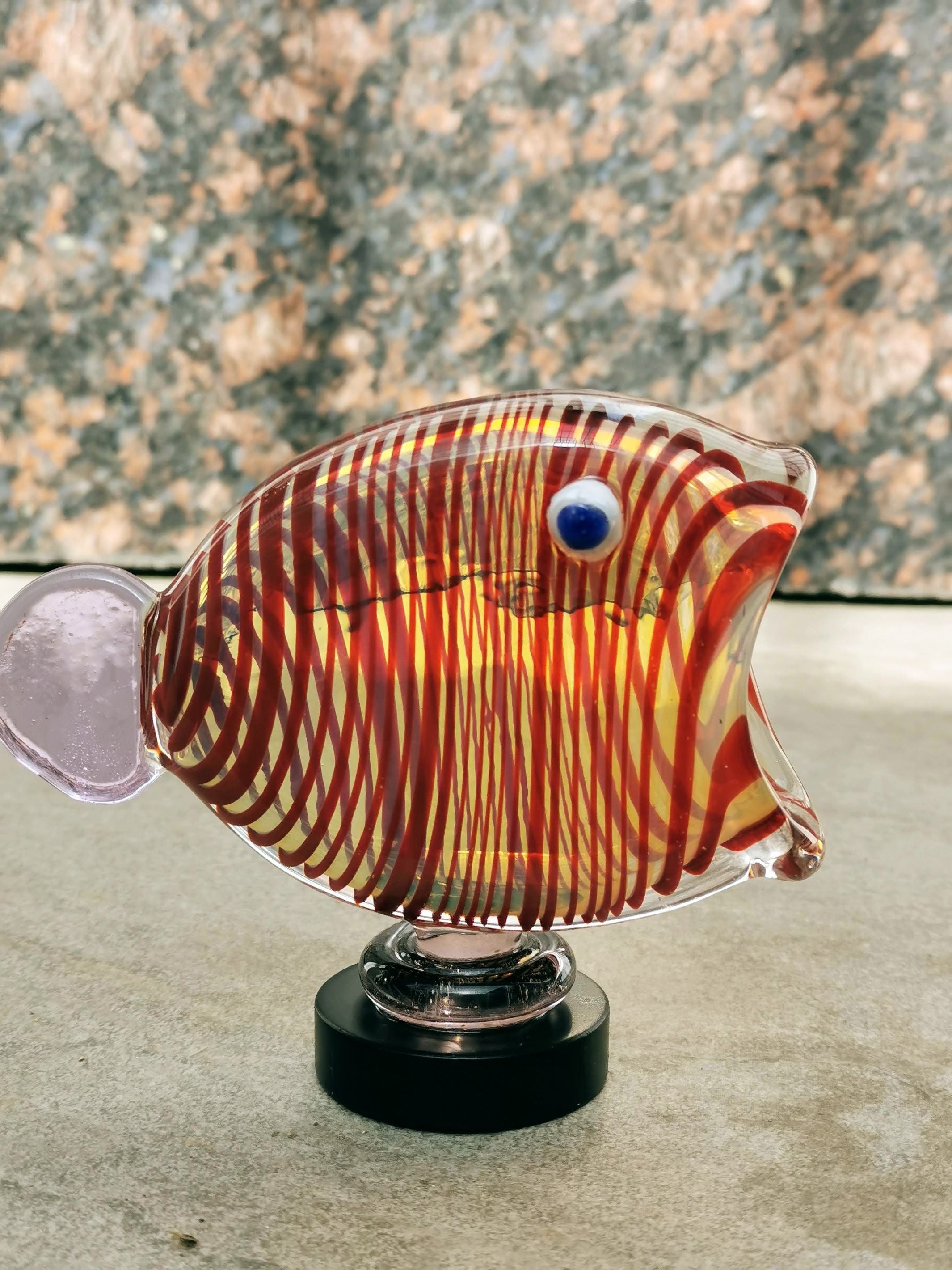 Fish Table Decor - Handblown Glass- RE