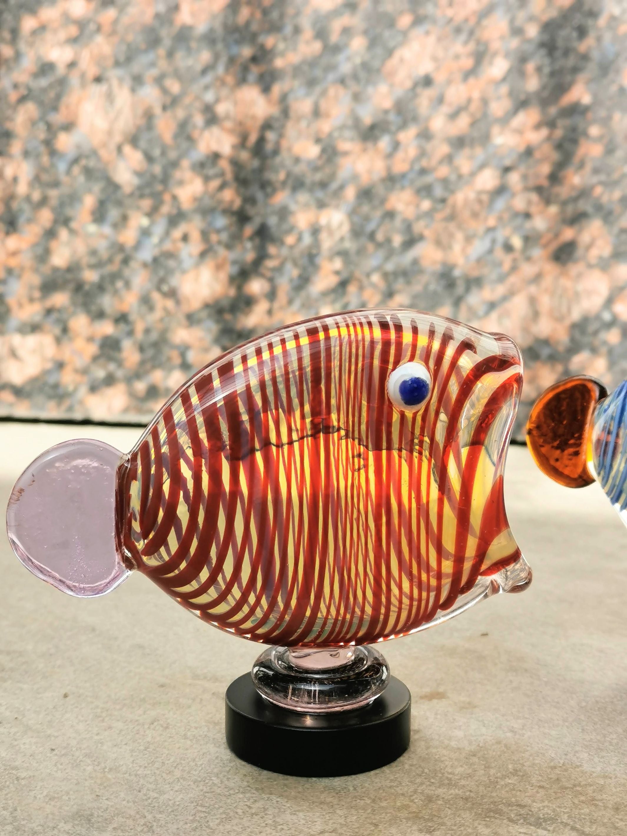 Fish Table Decor - Handblown Glass- RE