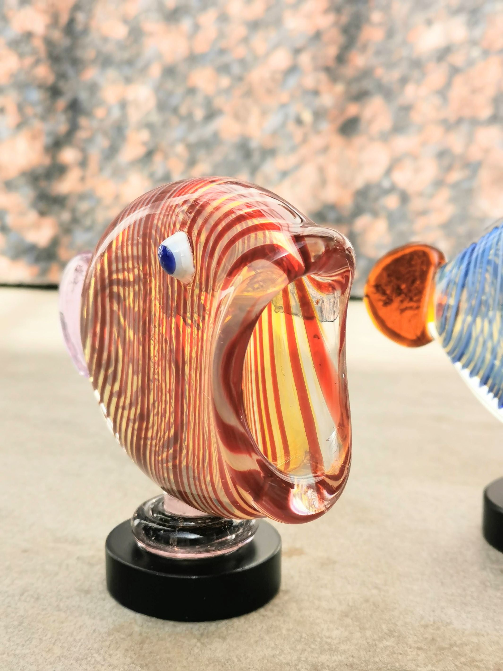 Fish Table Decor - Handblown Glass- RE