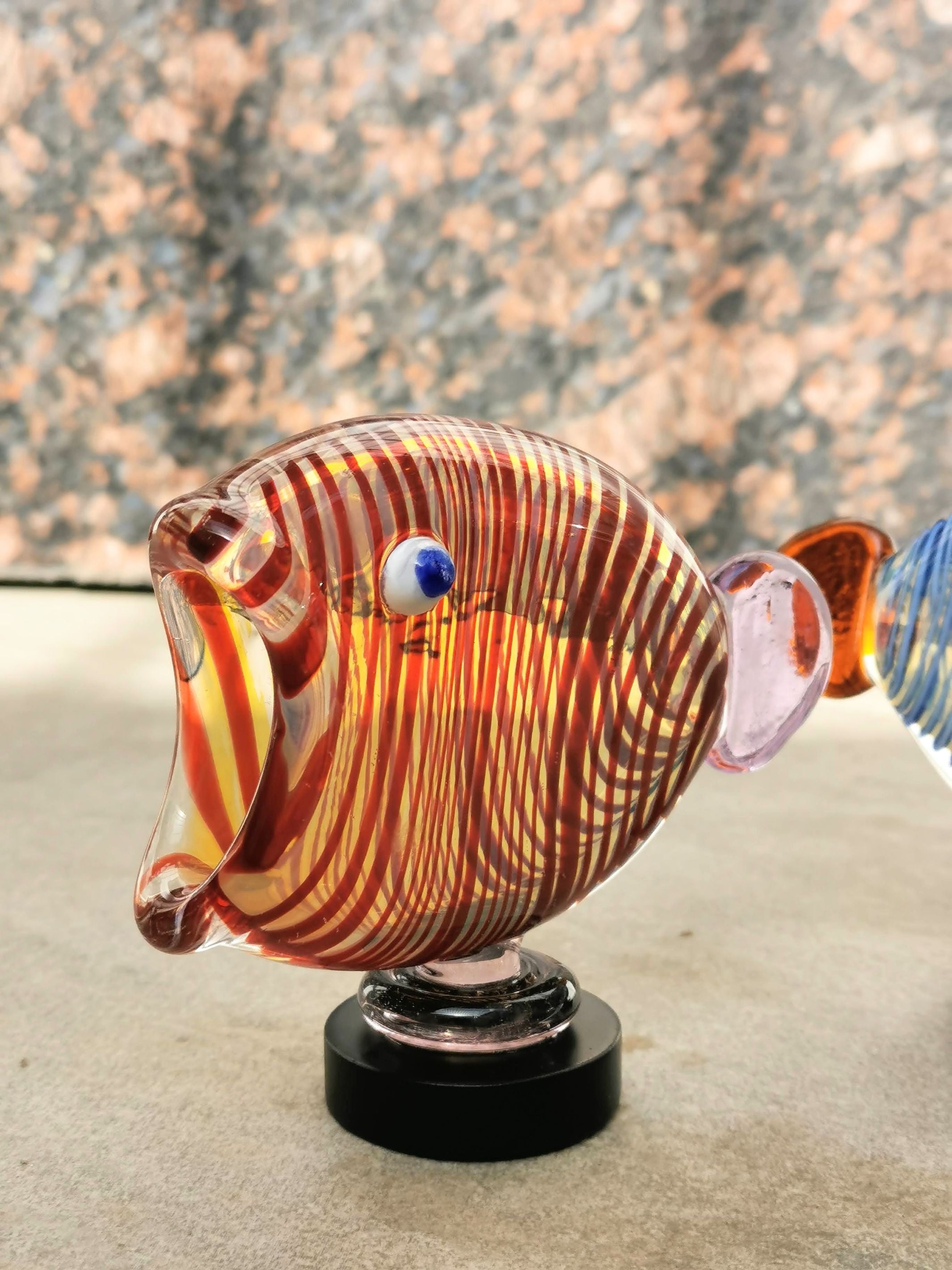 Fish Table Decor - Handblown Glass- RE