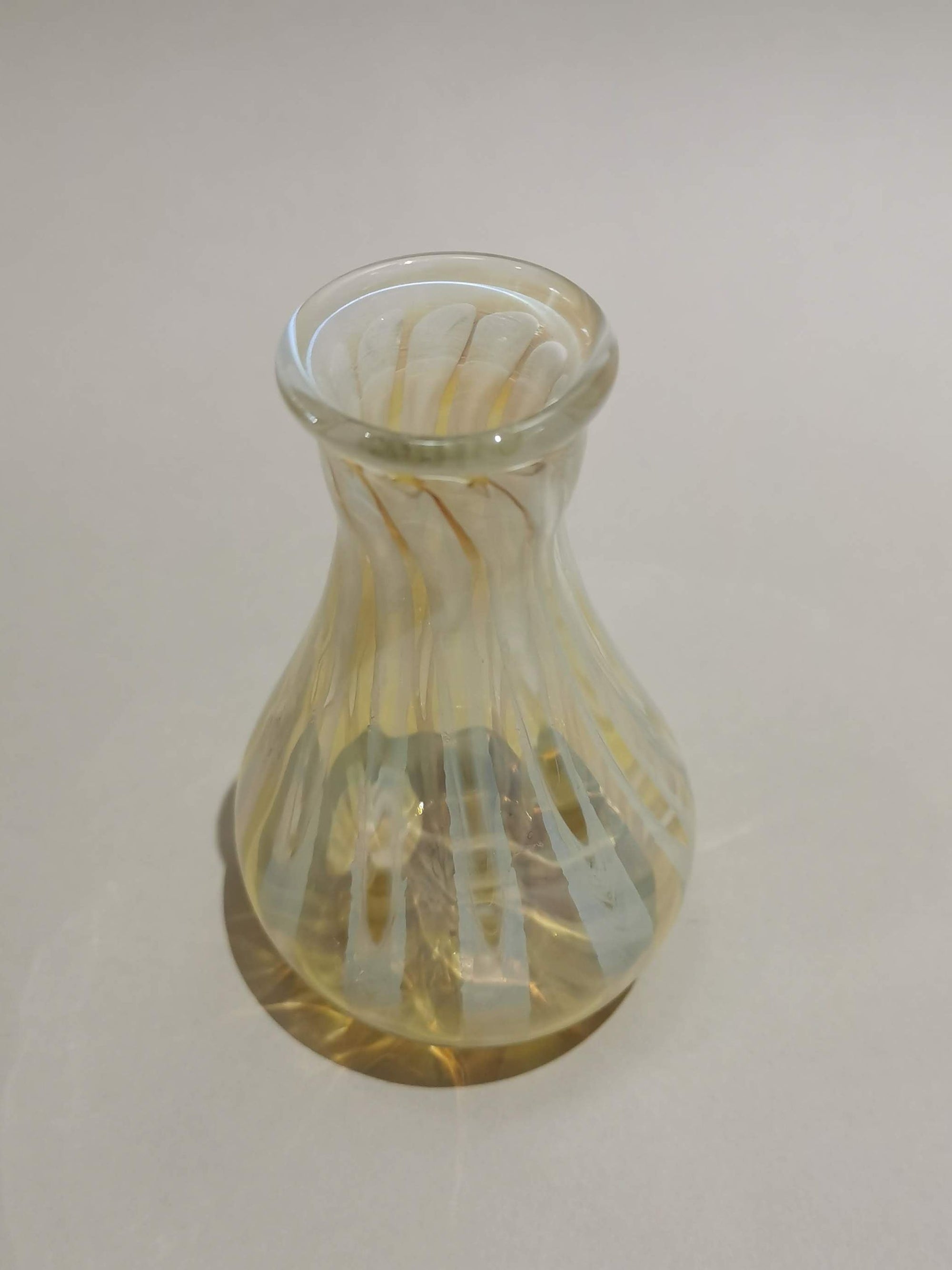 Handblown Vase Natural Hues - Murano Glass Style