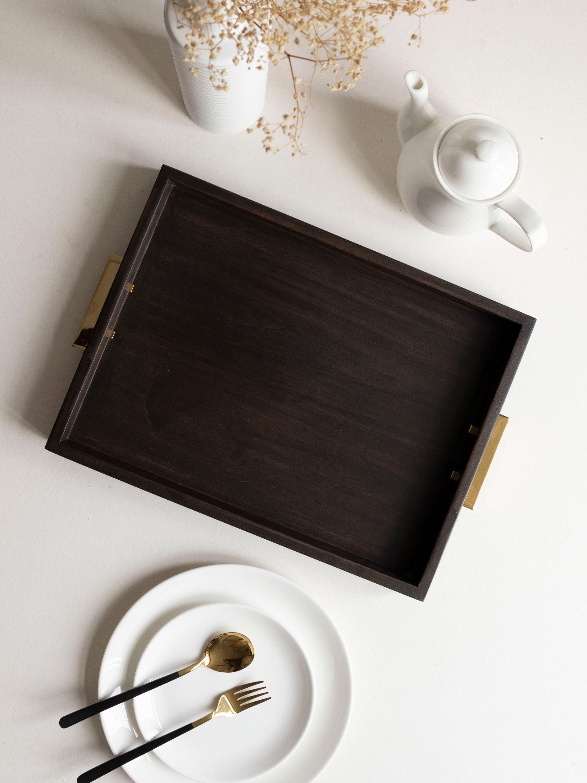 Wooden Ublong Tray