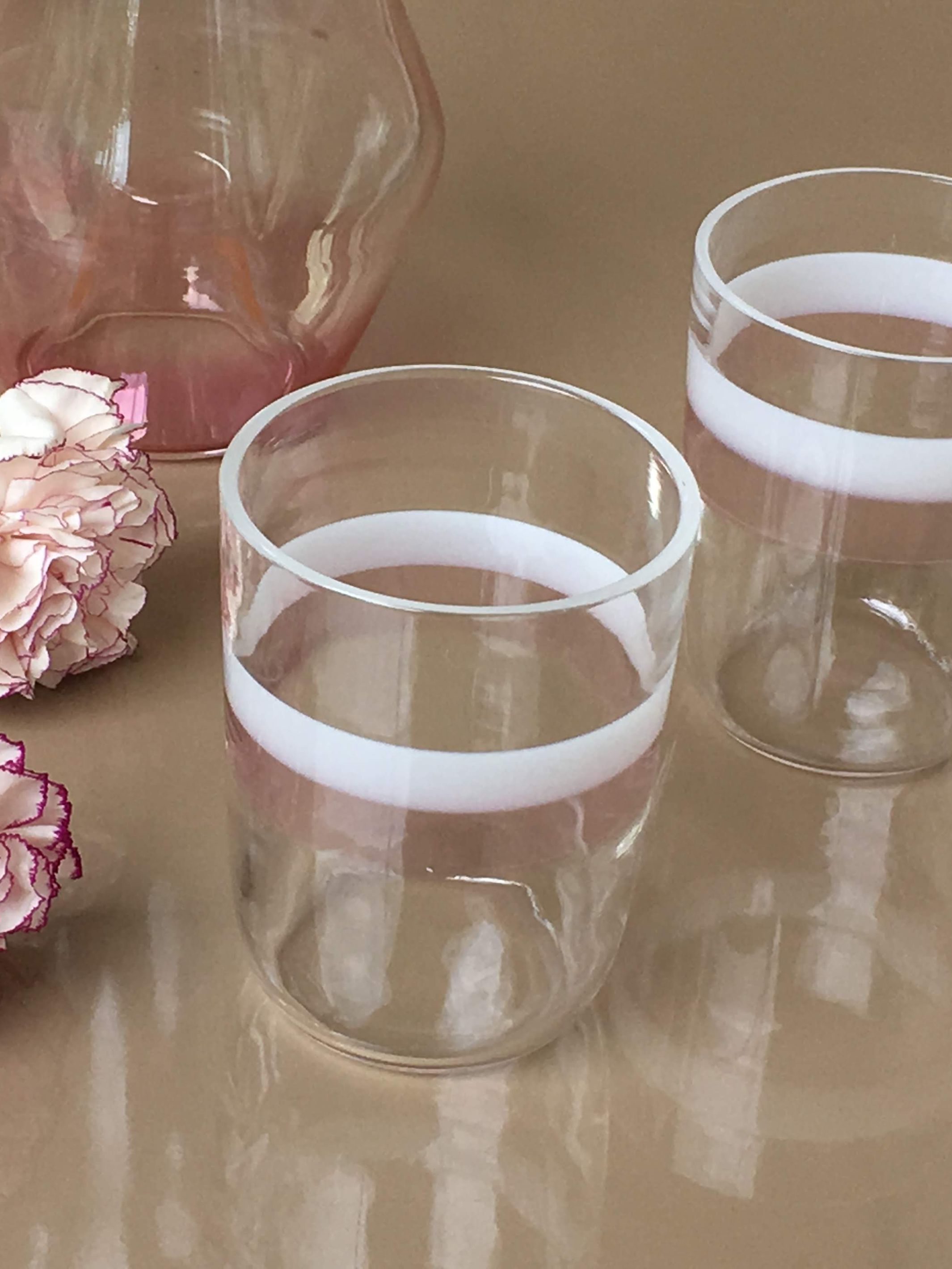 Handmade Scandinavian Tumbler Glass Set of 2